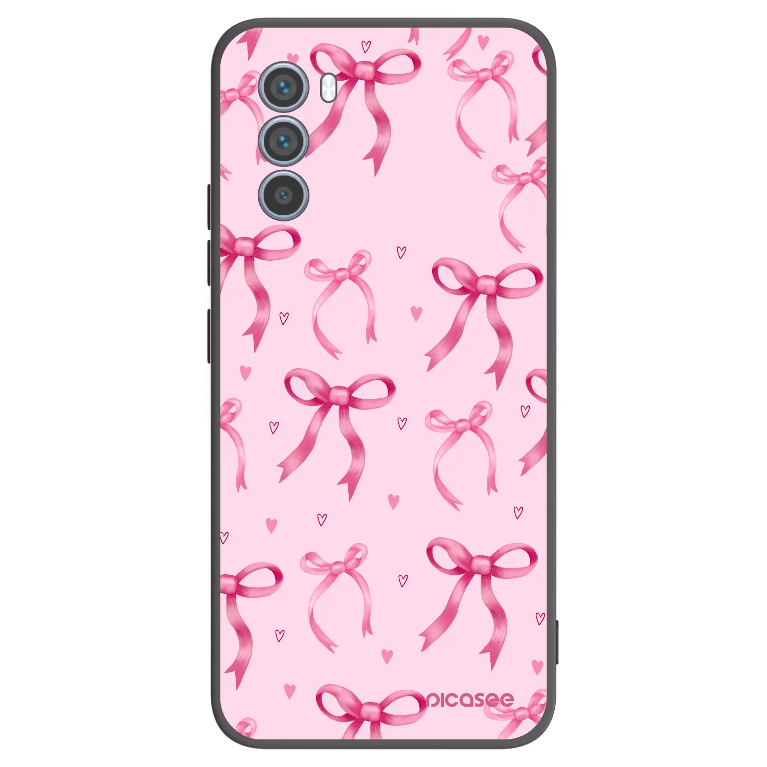 Picasee fekete szilikon tok az alábbi mobiltelefonokra Motorola Moto G62 - Bow Aesthetic