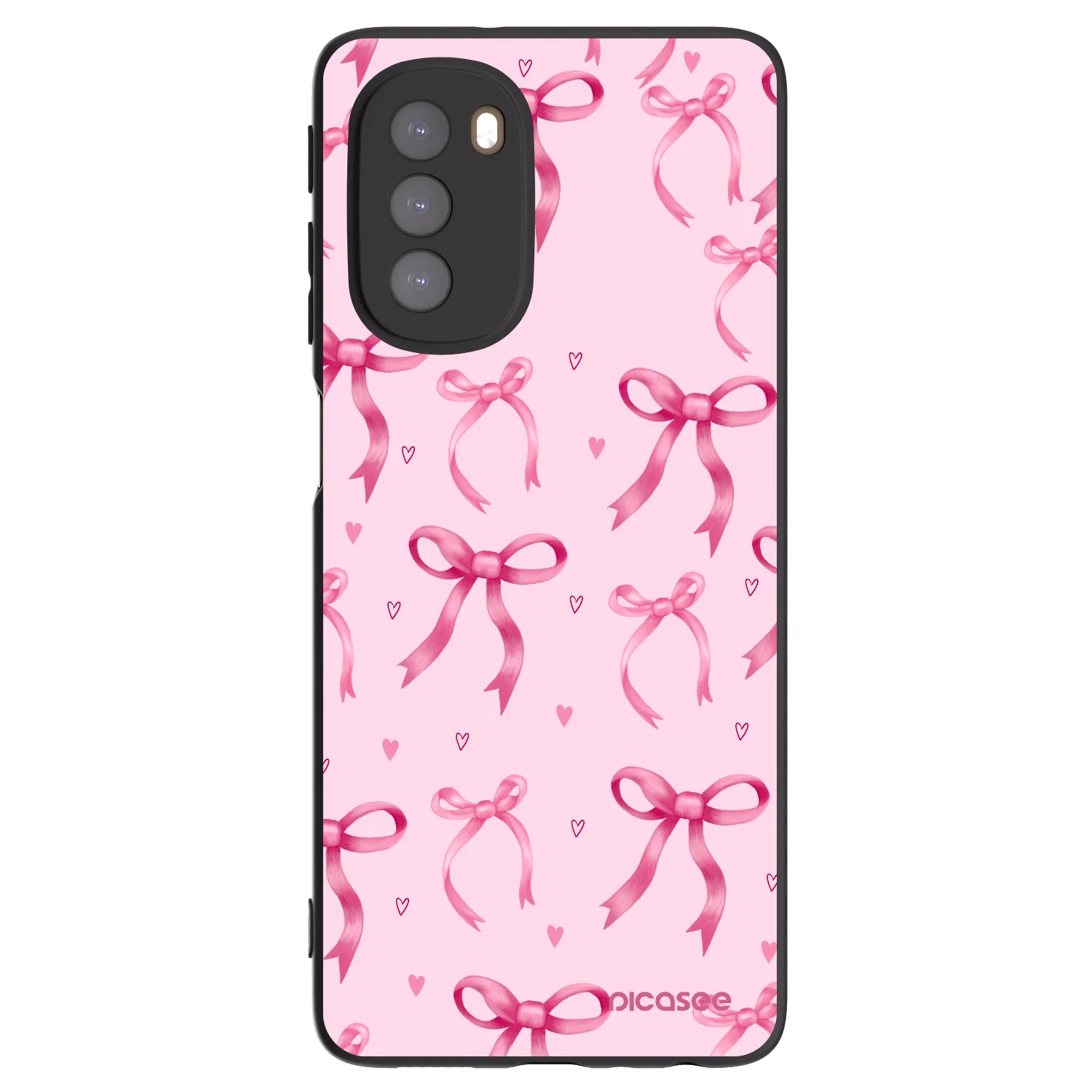 Picasee fekete szilikon tok az alábbi mobiltelefonokra Motorola Moto G51 - Bow Aesthetic