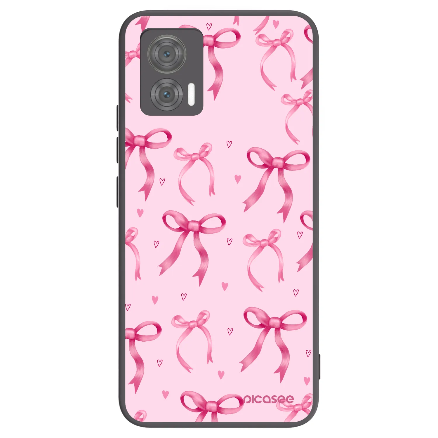 Picasee fekete szilikon tok az alábbi mobiltelefonokra Motorola Edge 30 Neo - Bow Aesthetic