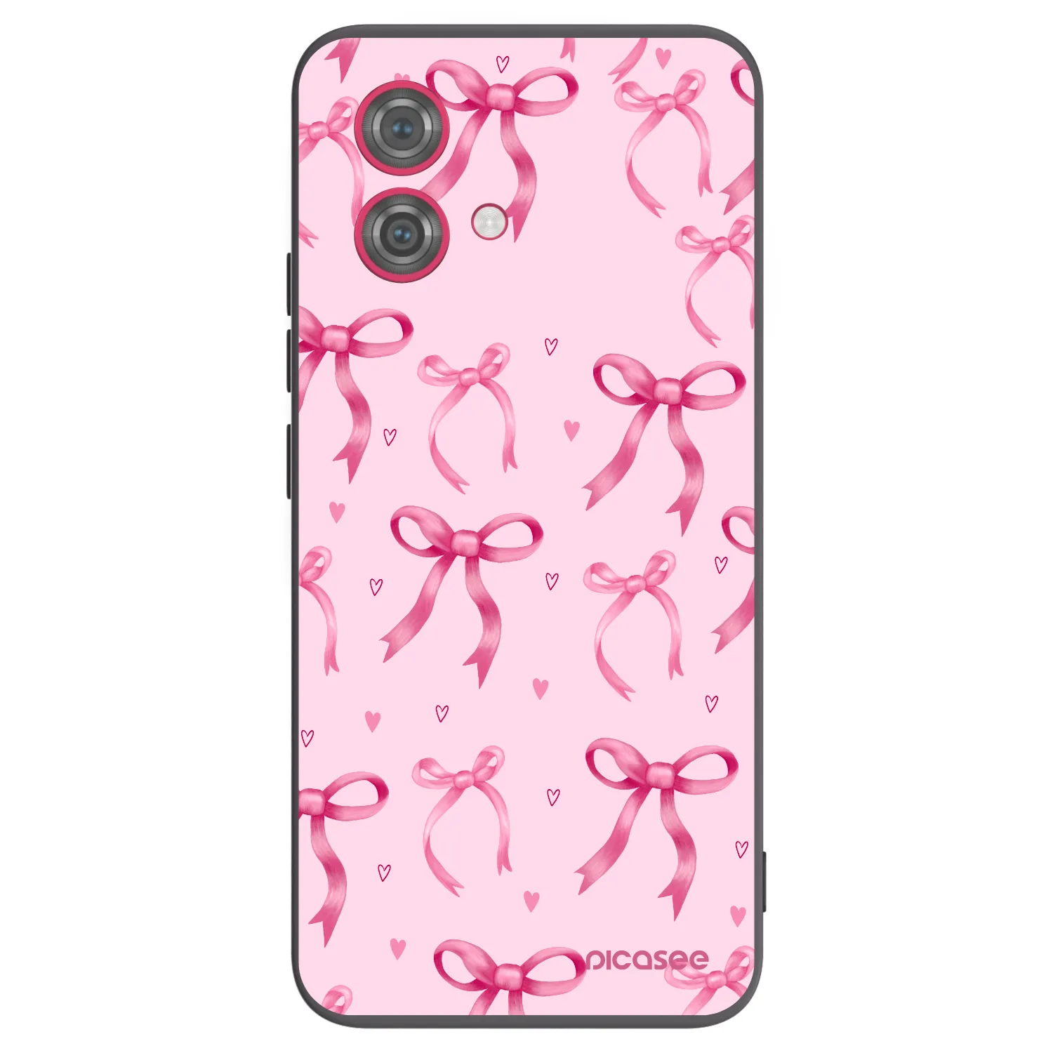 Picasee fekete szilikon tok az alábbi mobiltelefonokra Motorola Moto G84 5G - Bow Aesthetic