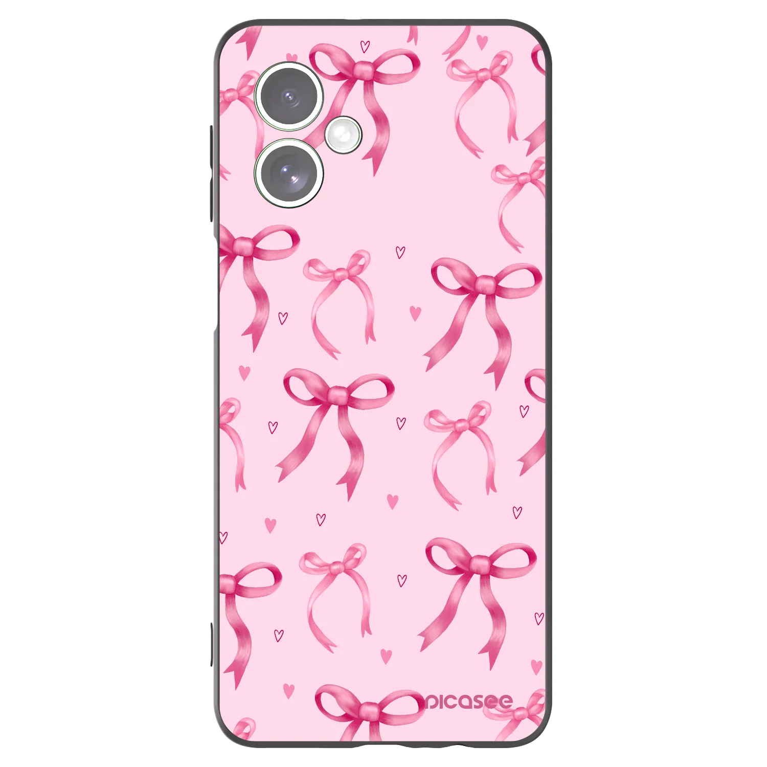 Picasee fekete szilikon tok az alábbi mobiltelefonokra Motorola Moto G54 5G - Bow Aesthetic