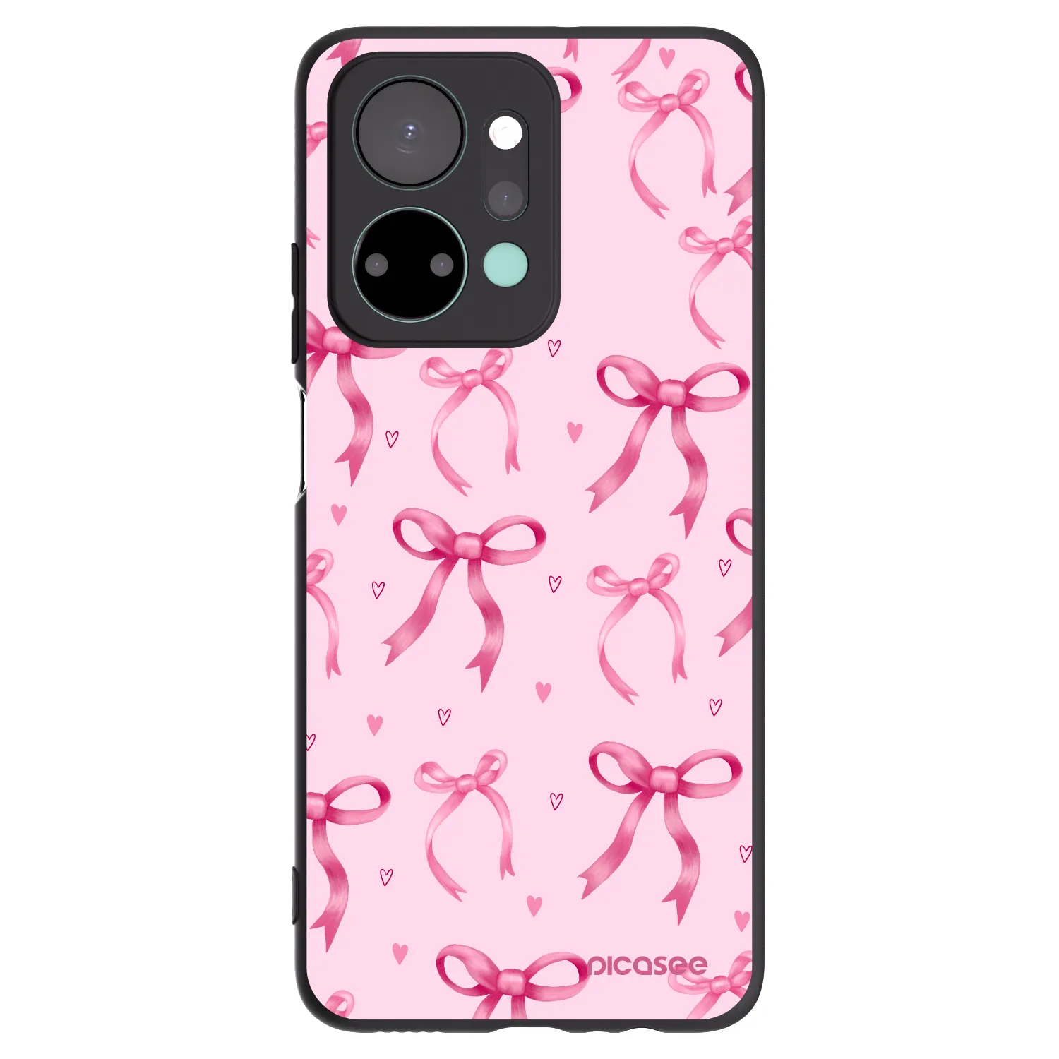 Picasee fekete szilikon tok az alábbi mobiltelefonokra Honor X7a - Bow Aesthetic