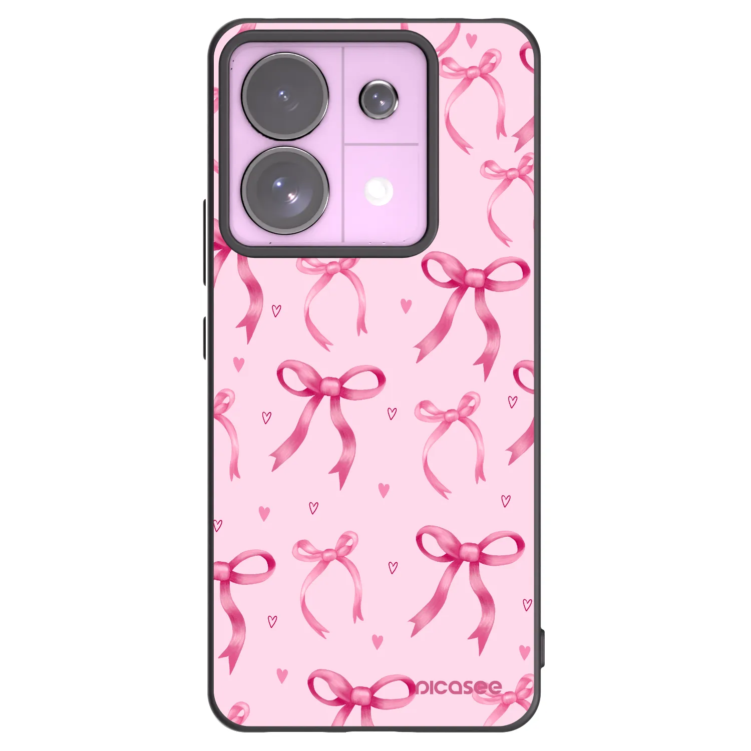 Picasee fekete szilikon tok az alábbi mobiltelefonokra Xiaomi Redmi Note 13 Pro 5G - Bow Aesthetic