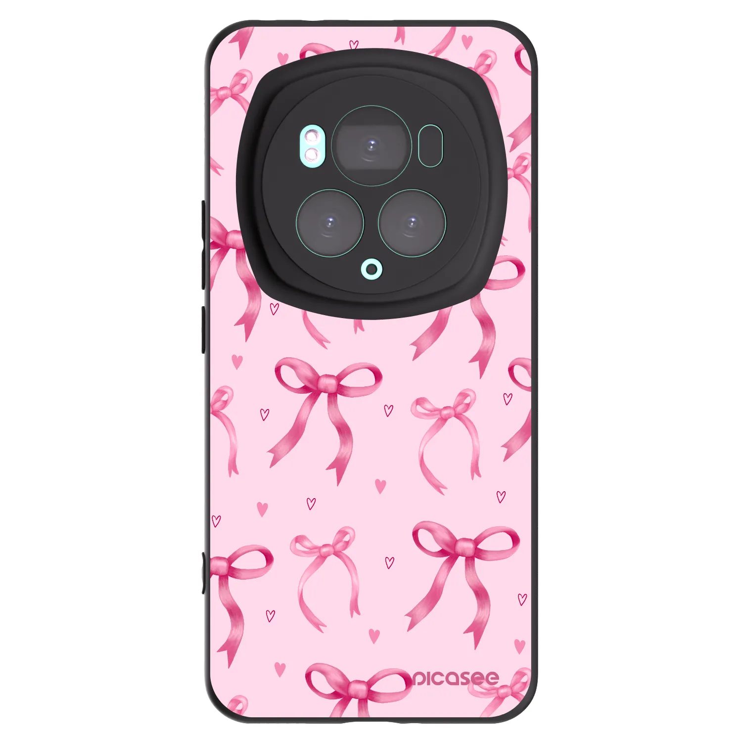 Picasee fekete szilikon tok az alábbi mobiltelefonokra Honor Magic6 Pro - Bow Aesthetic