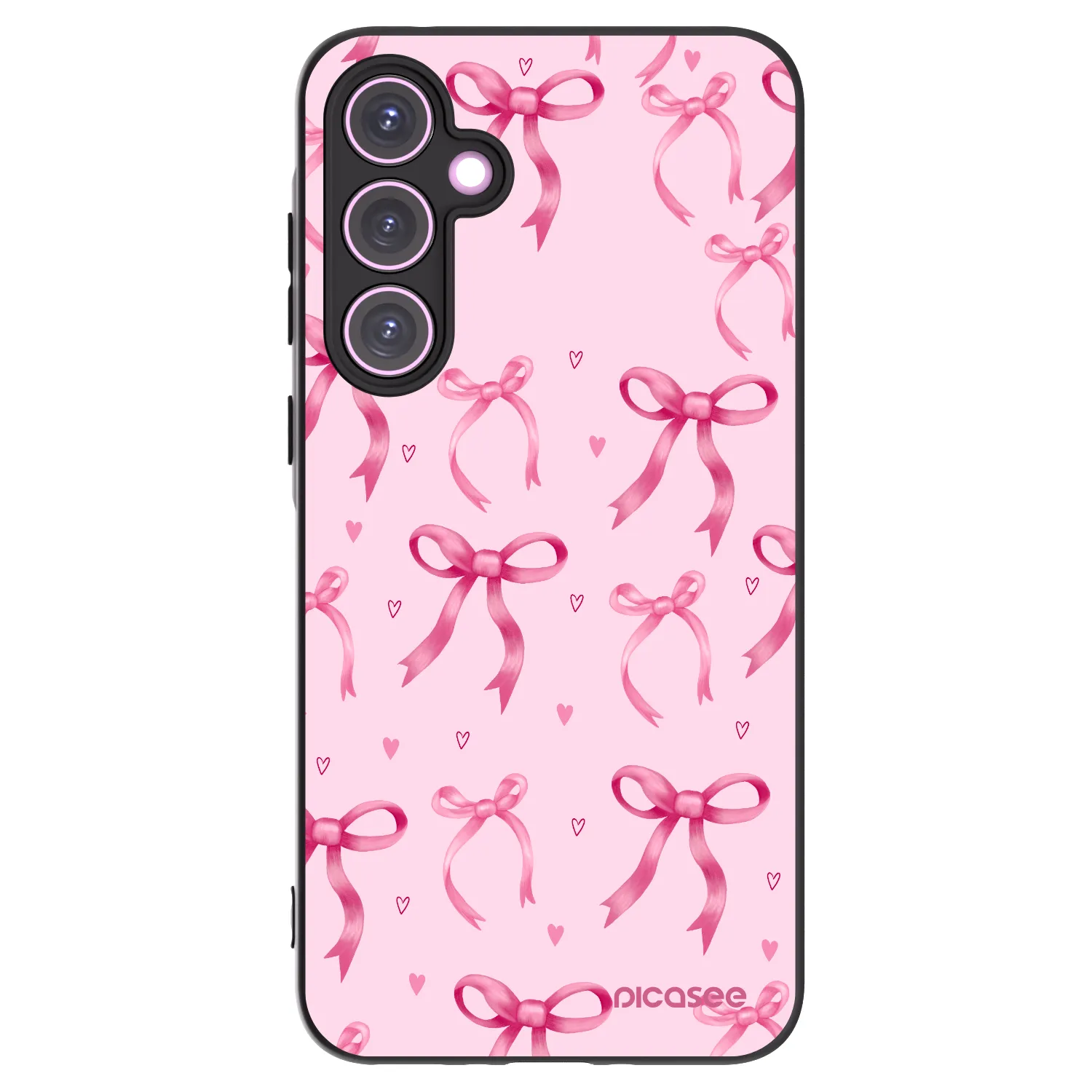 Picasee fekete szilikon tok az alábbi mobiltelefonokra Samsung Galaxy A35 5G A356B - Bow Aesthetic