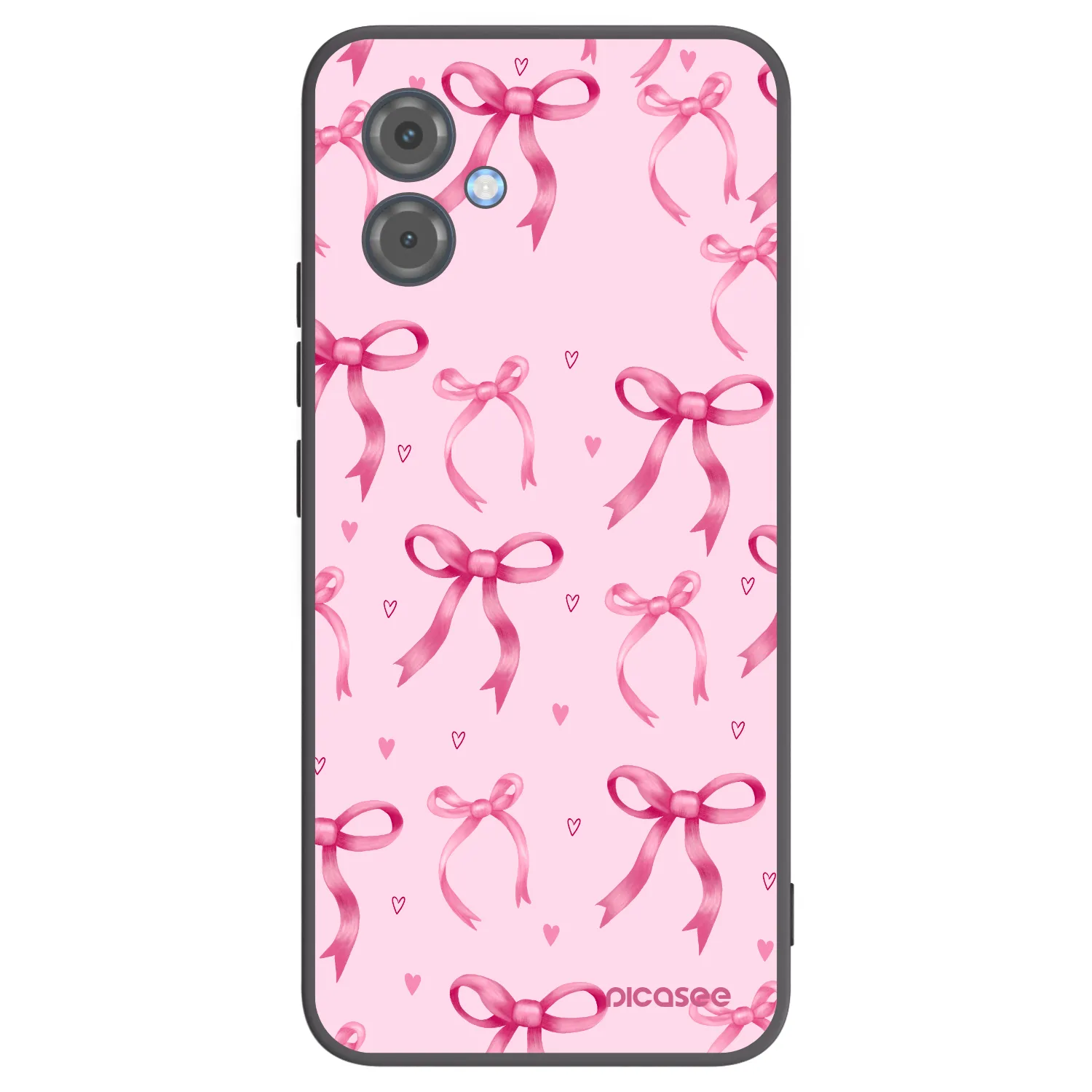 Picasee fekete szilikon tok az alábbi mobiltelefonokra Motorola Moto G14 - Bow Aesthetic