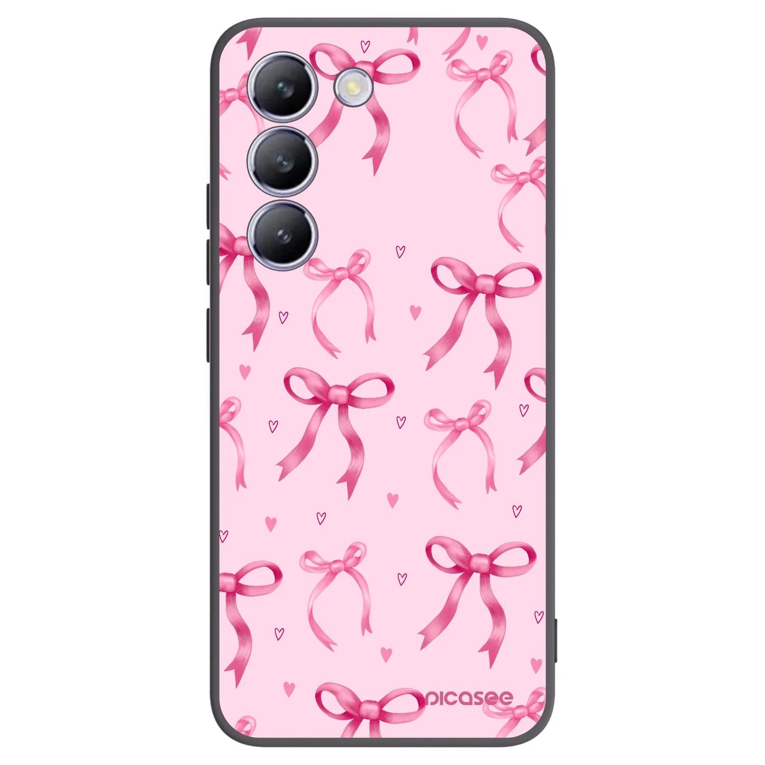 Picasee fekete szilikon tok az alábbi mobiltelefonokra Vivo V40 SE 5G - Bow Aesthetic
