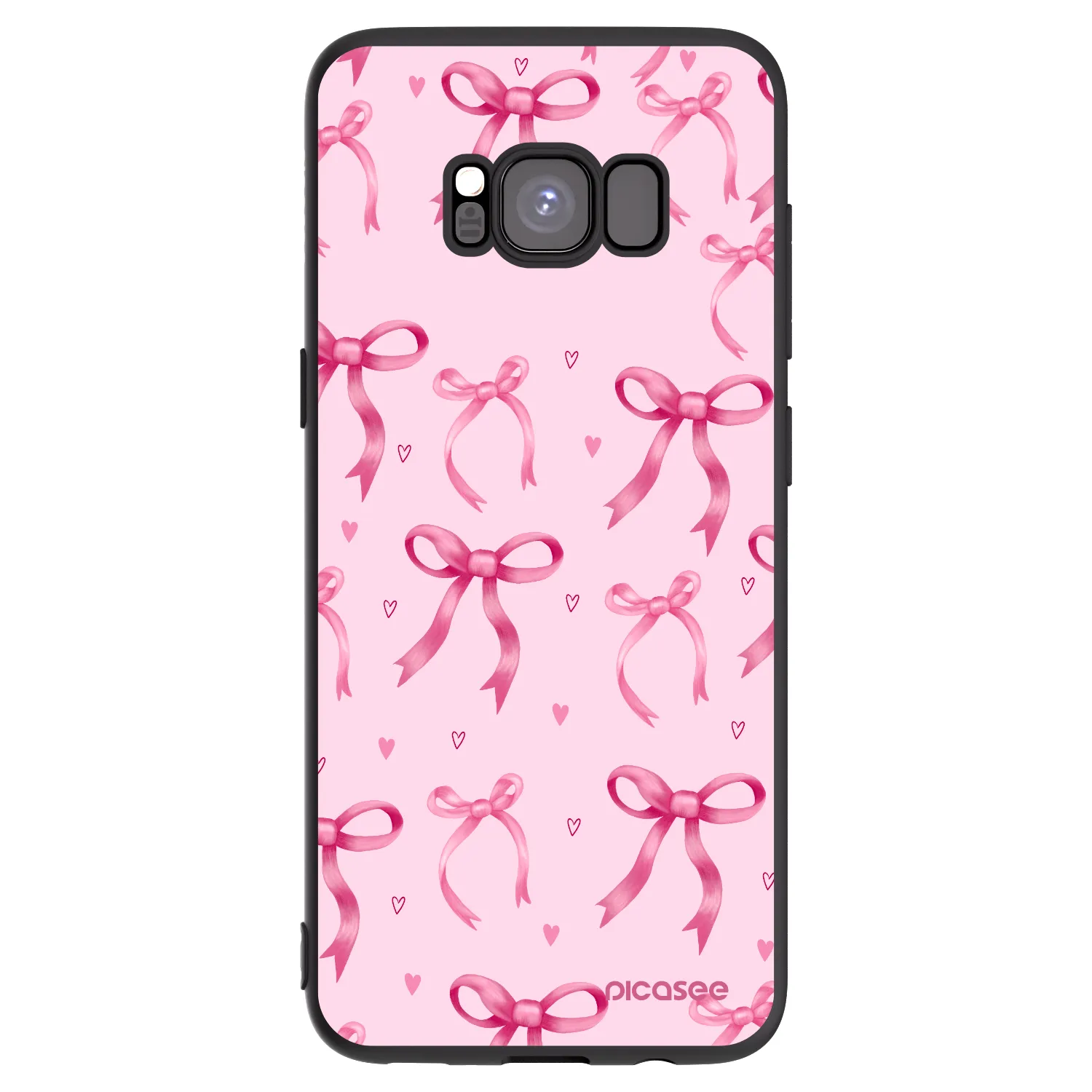 Picasee fekete szilikon tok az alábbi mobiltelefonokra Samsung Galaxy S8 G950F - Bow Aesthetic