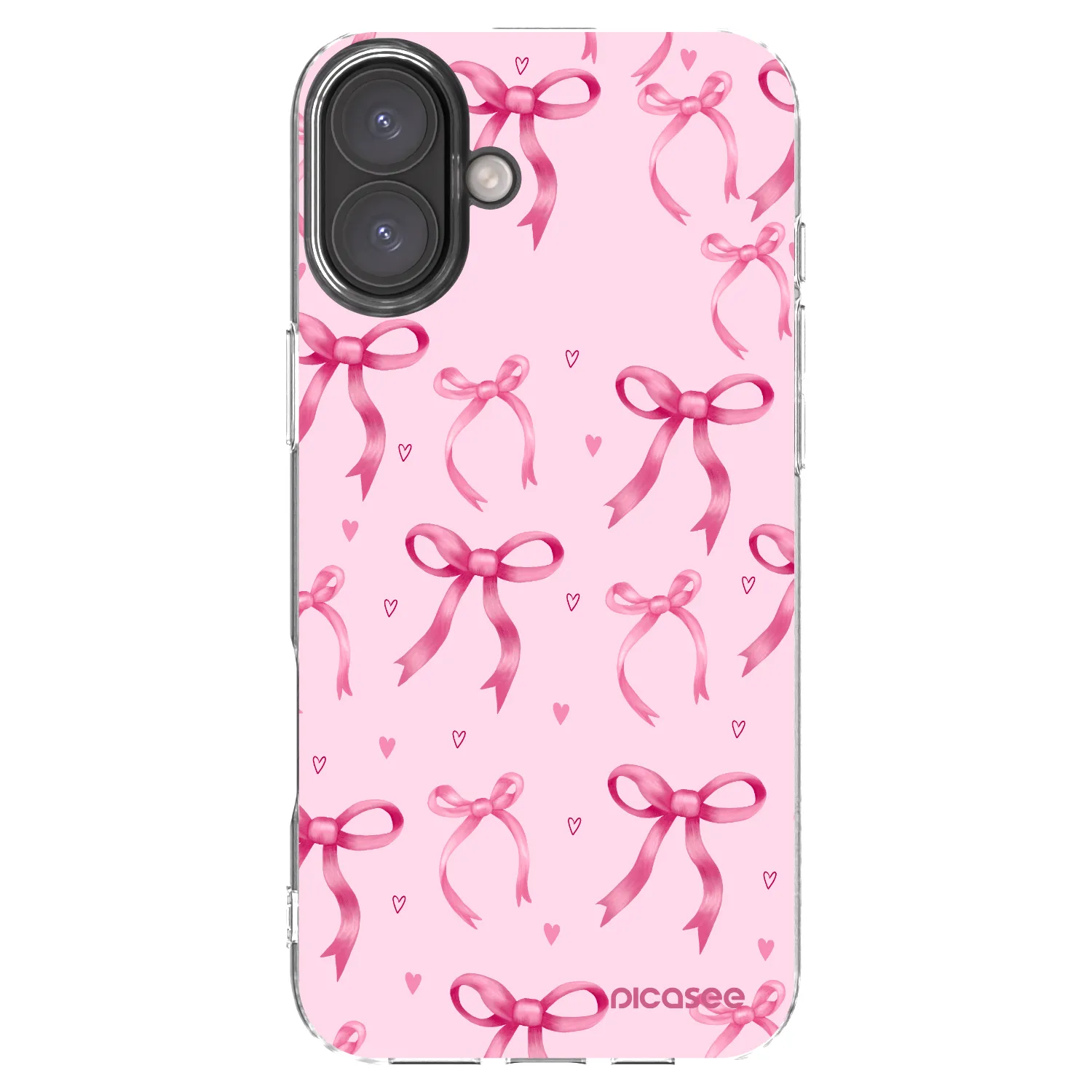 Picasee átlátszó szilikon tok az alábbi mobiltelefonokra Apple iPhone 16 Plus - Bow Aesthetic