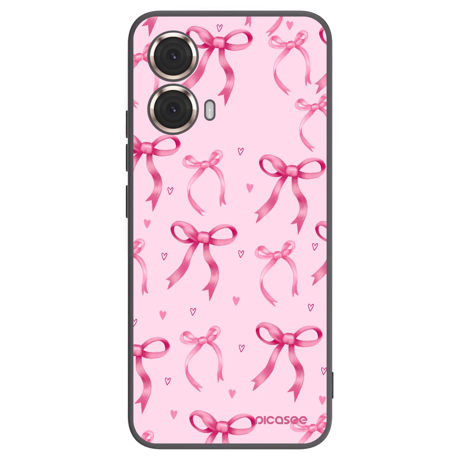 Picasee fekete szilikon tok az alábbi mobiltelefonokra Motorola Moto G85 - Bow Aesthetic