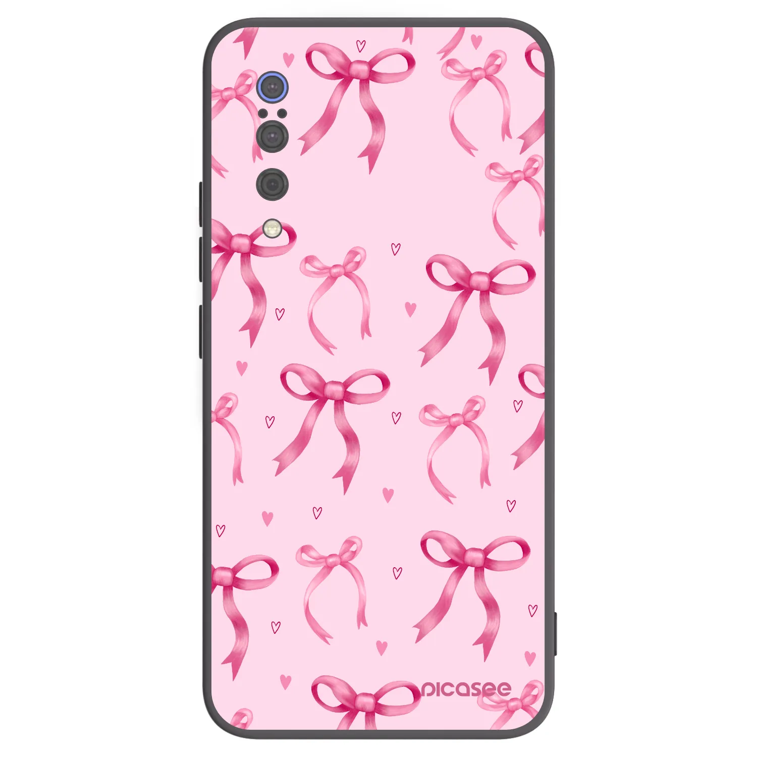 Picasee fekete szilikon tok az alábbi mobiltelefonokra Xiaomi Mi 9 - Bow Aesthetic