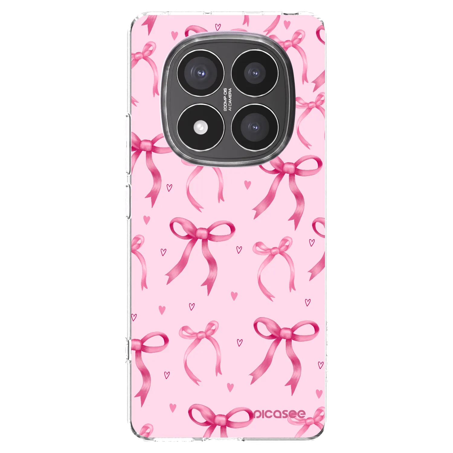 Picasee átlátszó szilikon tok az alábbi mobiltelefonokra Xiaomi Redmi Note 14 Pro+ 5G - Bow Aesthetic