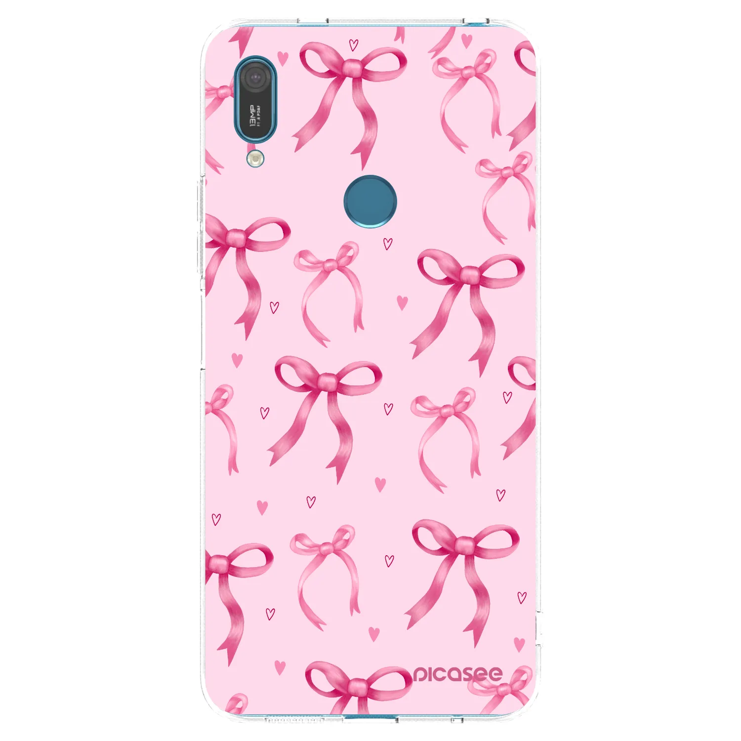 Picasee átlátszó szilikon tok az alábbi mobiltelefonokra Huawei Y7 2019 - Bow Aesthetic