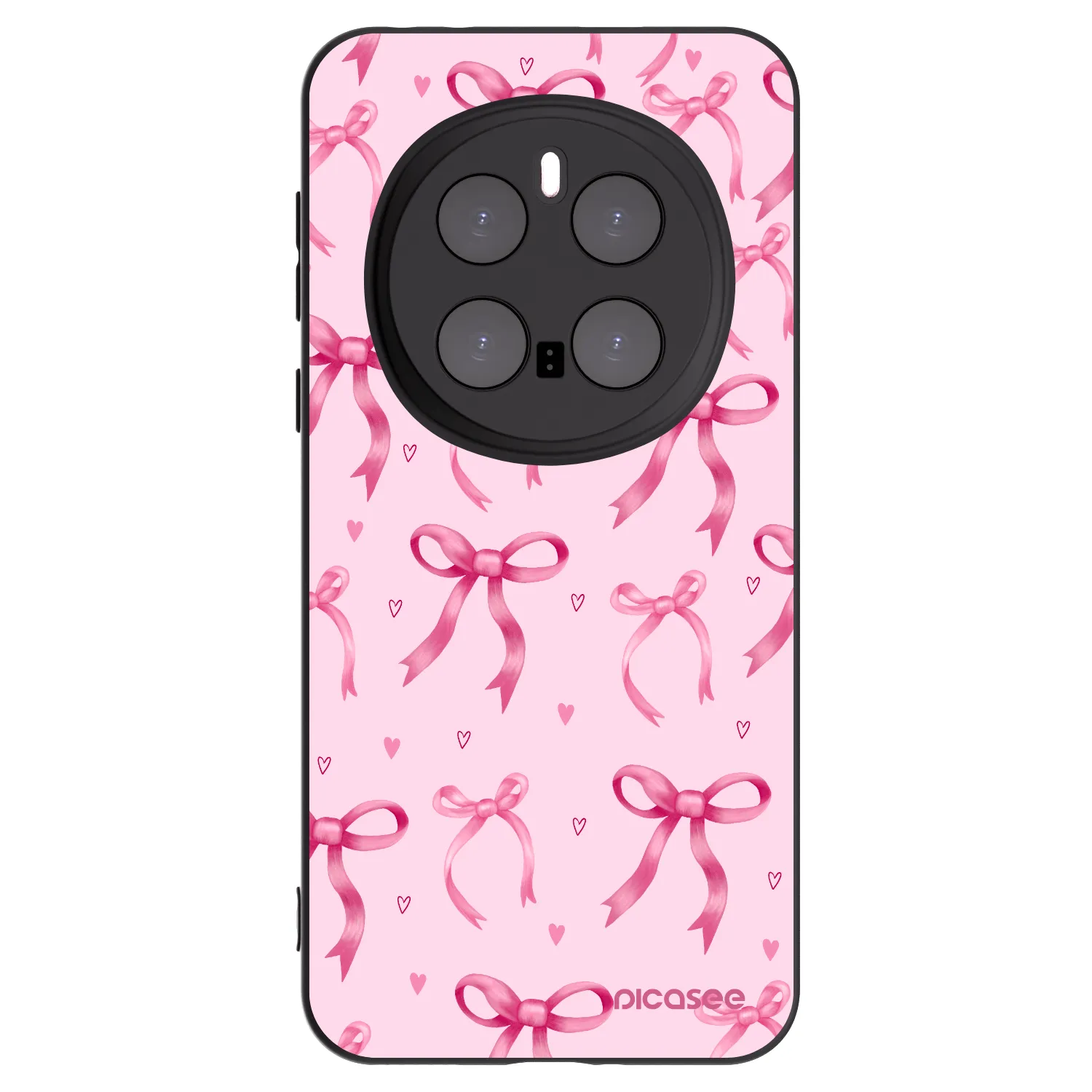 Picasee fekete szilikon tok az alábbi mobiltelefonokra Honor Magic7 Pro 5G - Bow Aesthetic