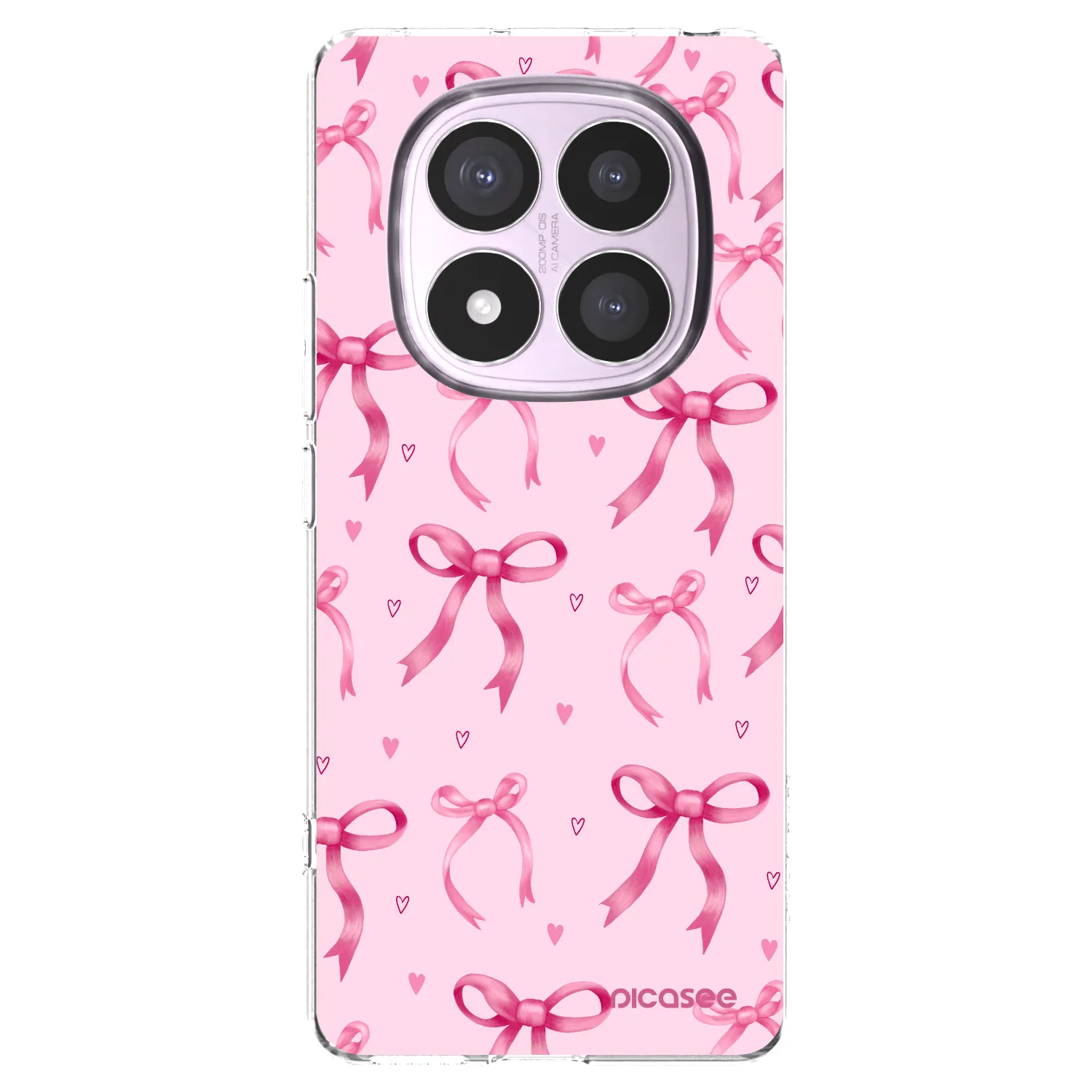 Picasee átlátszó szilikon tok az alábbi mobiltelefonokra Xiaomi Redmi Note 14 Pro 4G - Bow Aesthetic