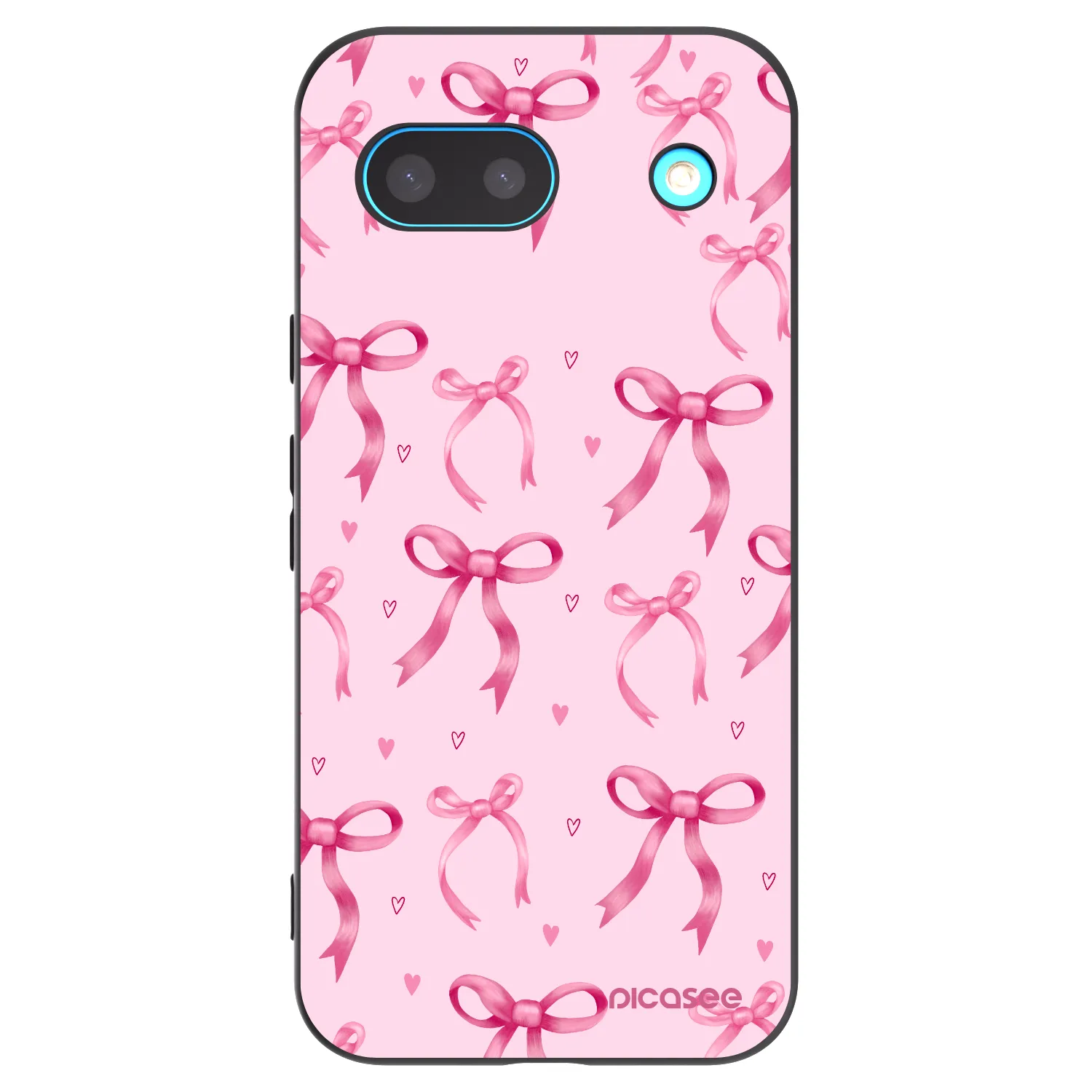 Picasee fekete szilikon tok az alábbi mobiltelefonokra Google Pixel 8a - Bow Aesthetic