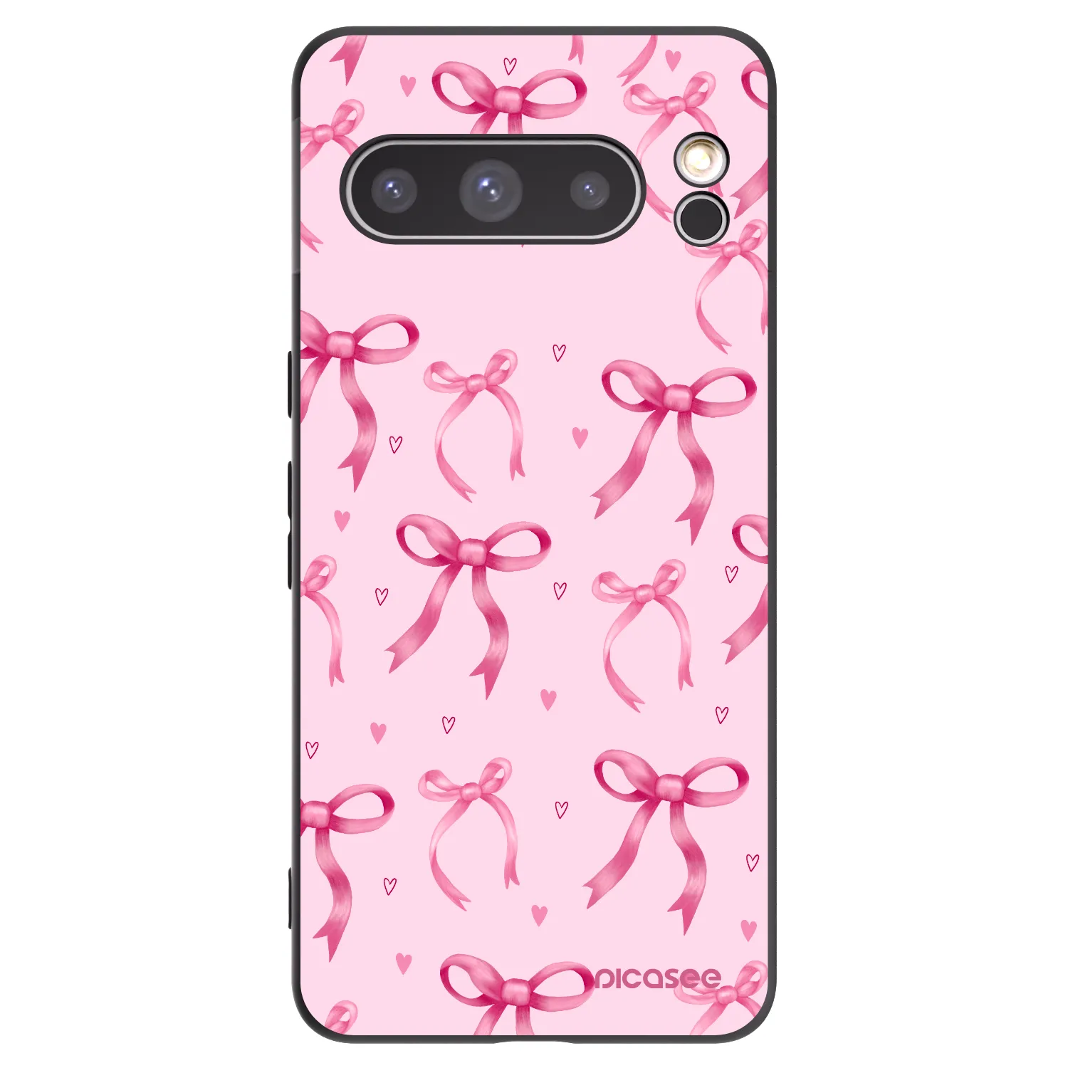 Picasee fekete szilikon tok az alábbi mobiltelefonokra Google Pixel 8 Pro - Bow Aesthetic