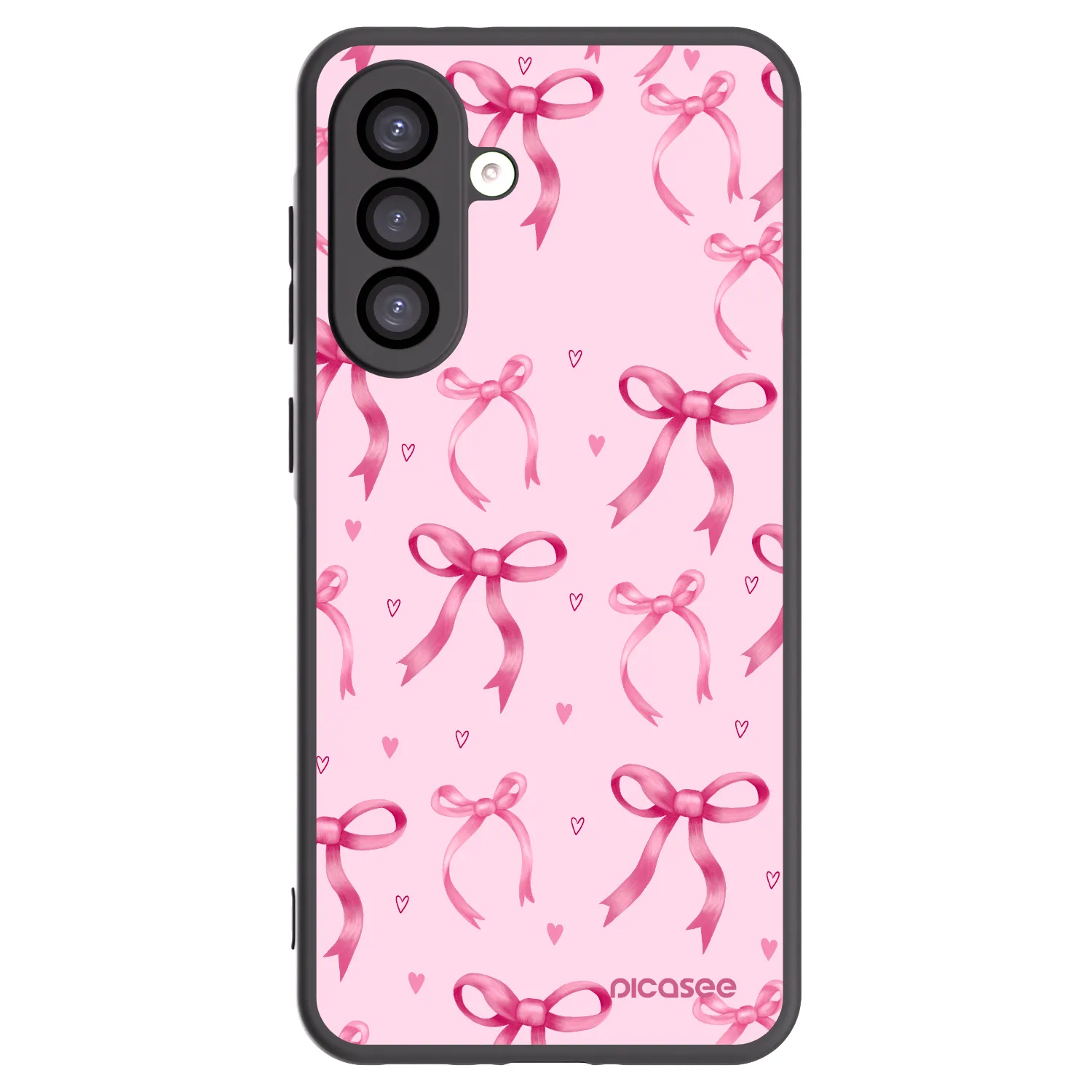Picasee fekete szilikon tok az alábbi mobiltelefonokra Samsung Galaxy A26 5G A266B - Bow Aesthetic