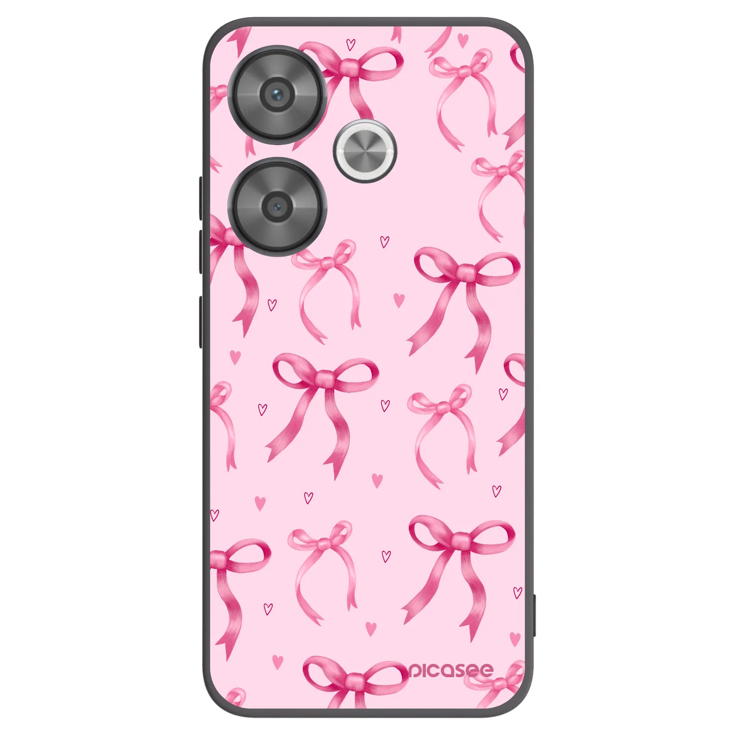 Picasee fekete szilikon tok az alábbi mobiltelefonokra Xiaomi Poco F6 - Bow Aesthetic