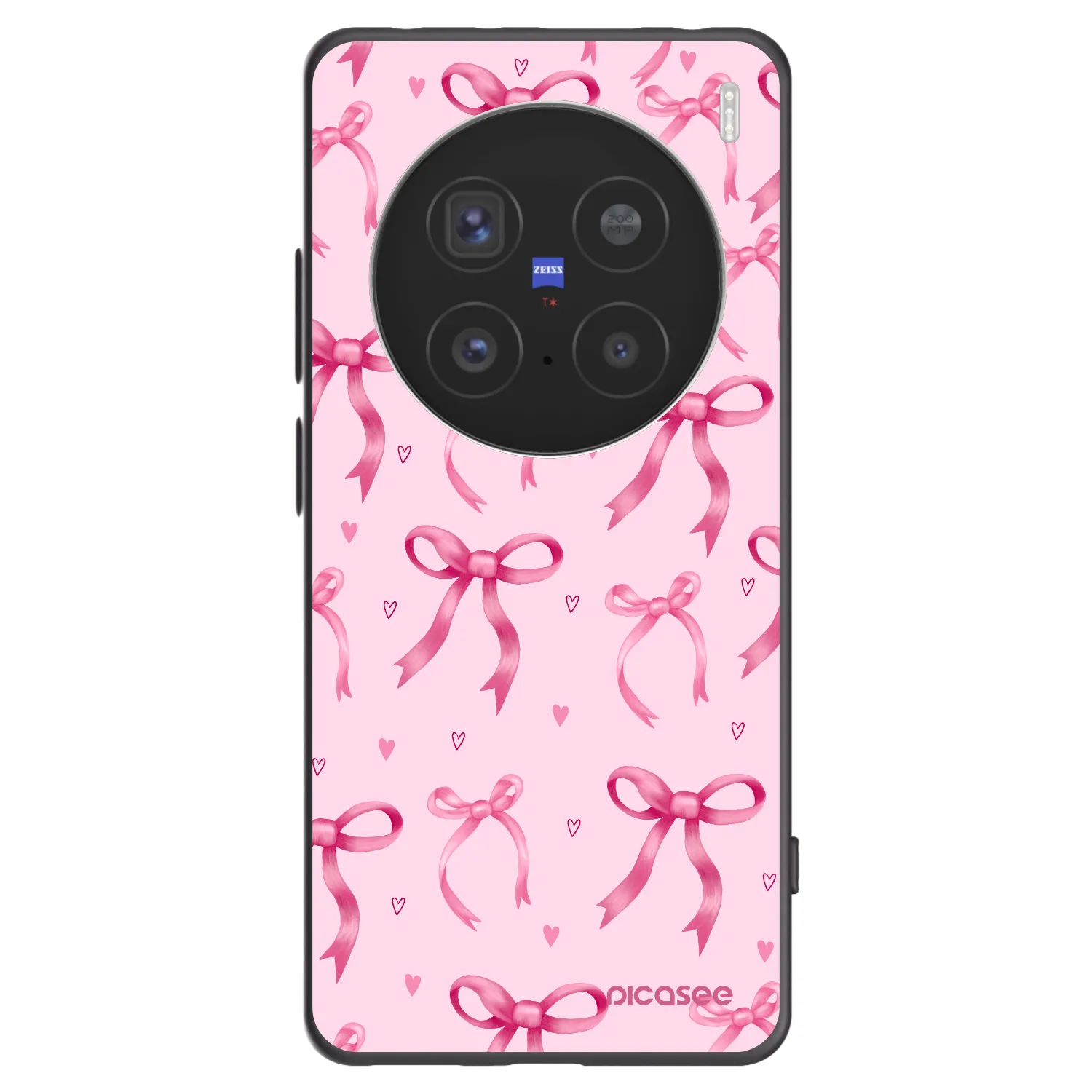 Picasee fekete szilikon tok az alábbi mobiltelefonokra Vivo X200 Pro - Bow Aesthetic