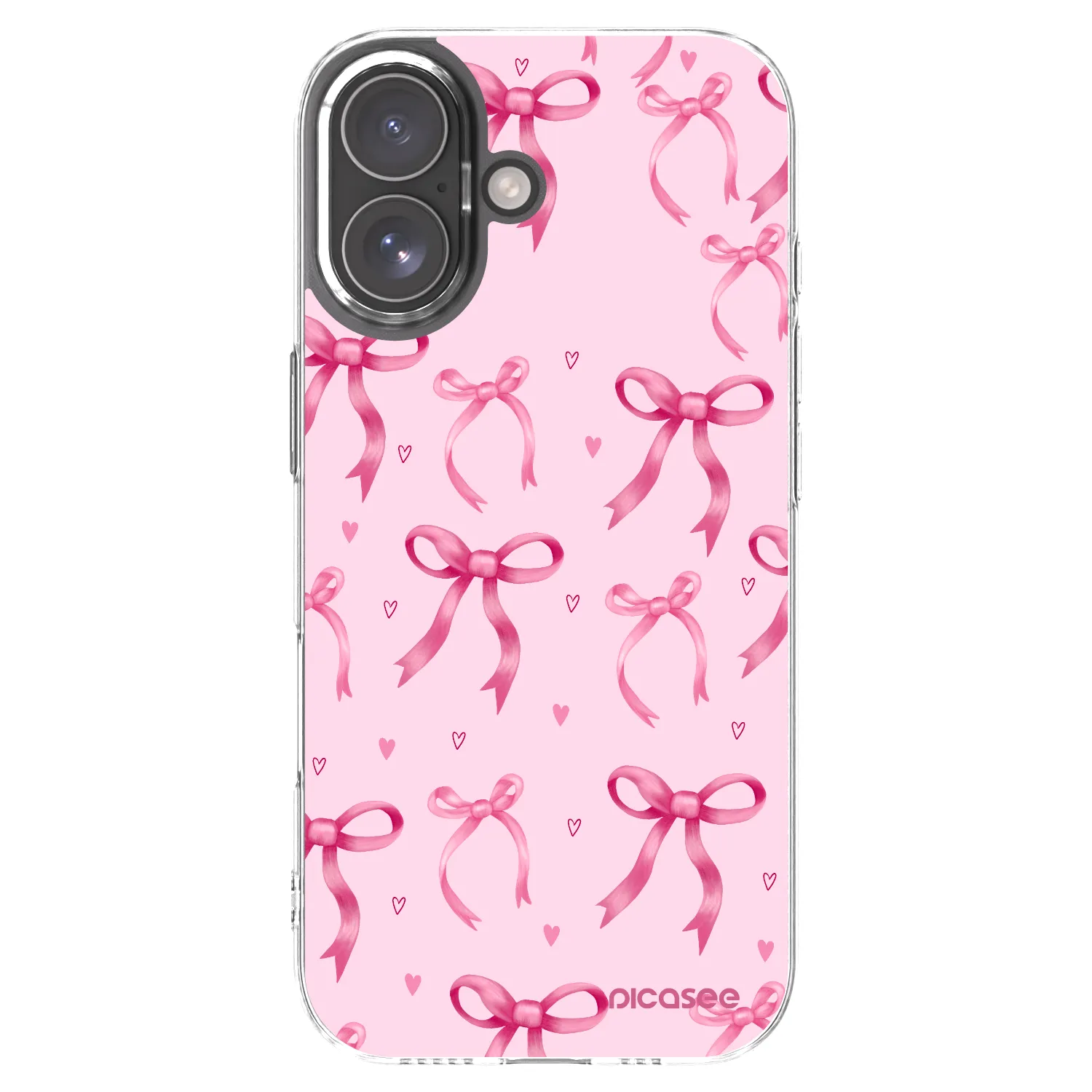 Picasee átlátszó szilikon tok az alábbi mobiltelefonokra Apple iPhone 17 - Bow Aesthetic