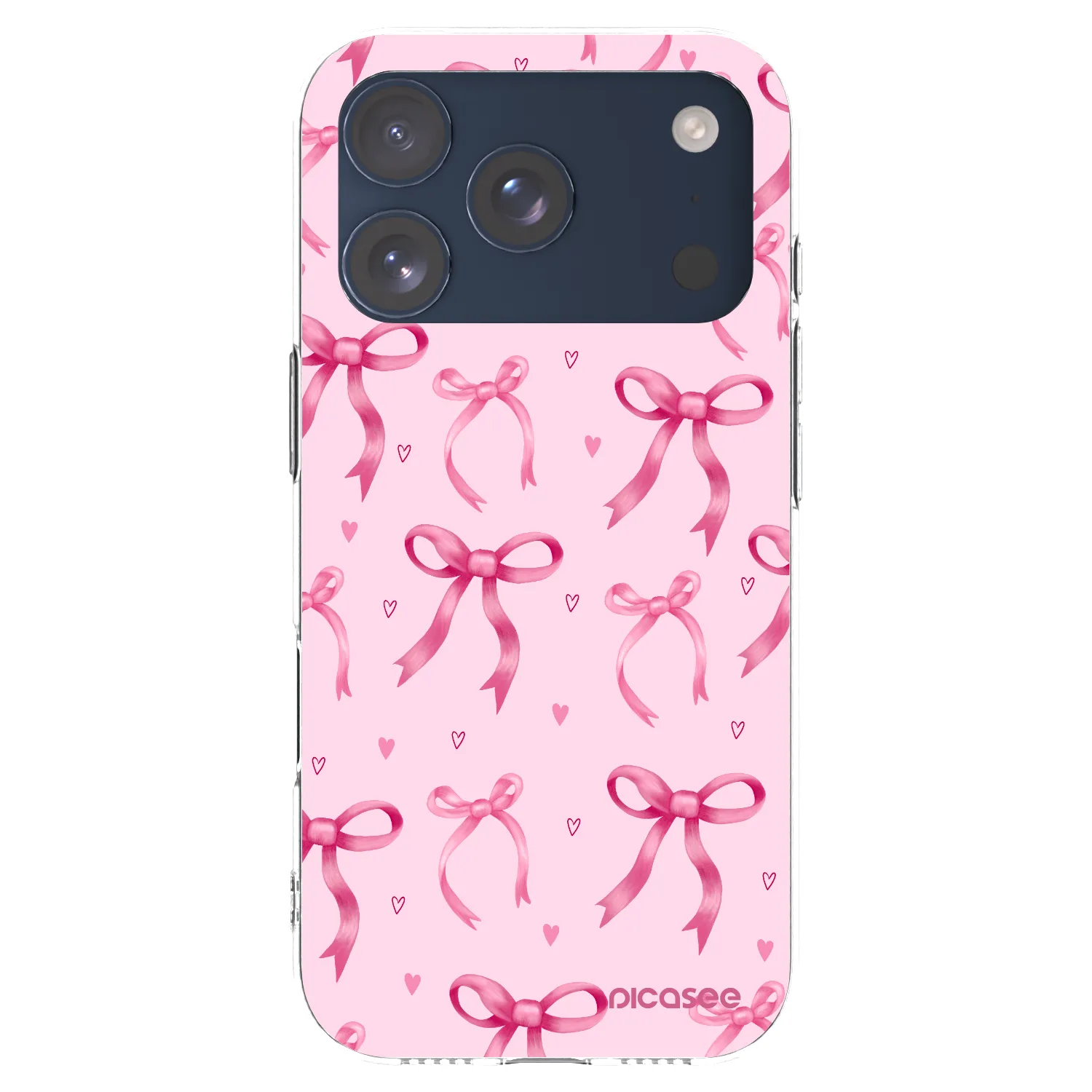 Picasee átlátszó szilikon tok az alábbi mobiltelefonokra Apple iPhone 17 Pro - Bow Aesthetic