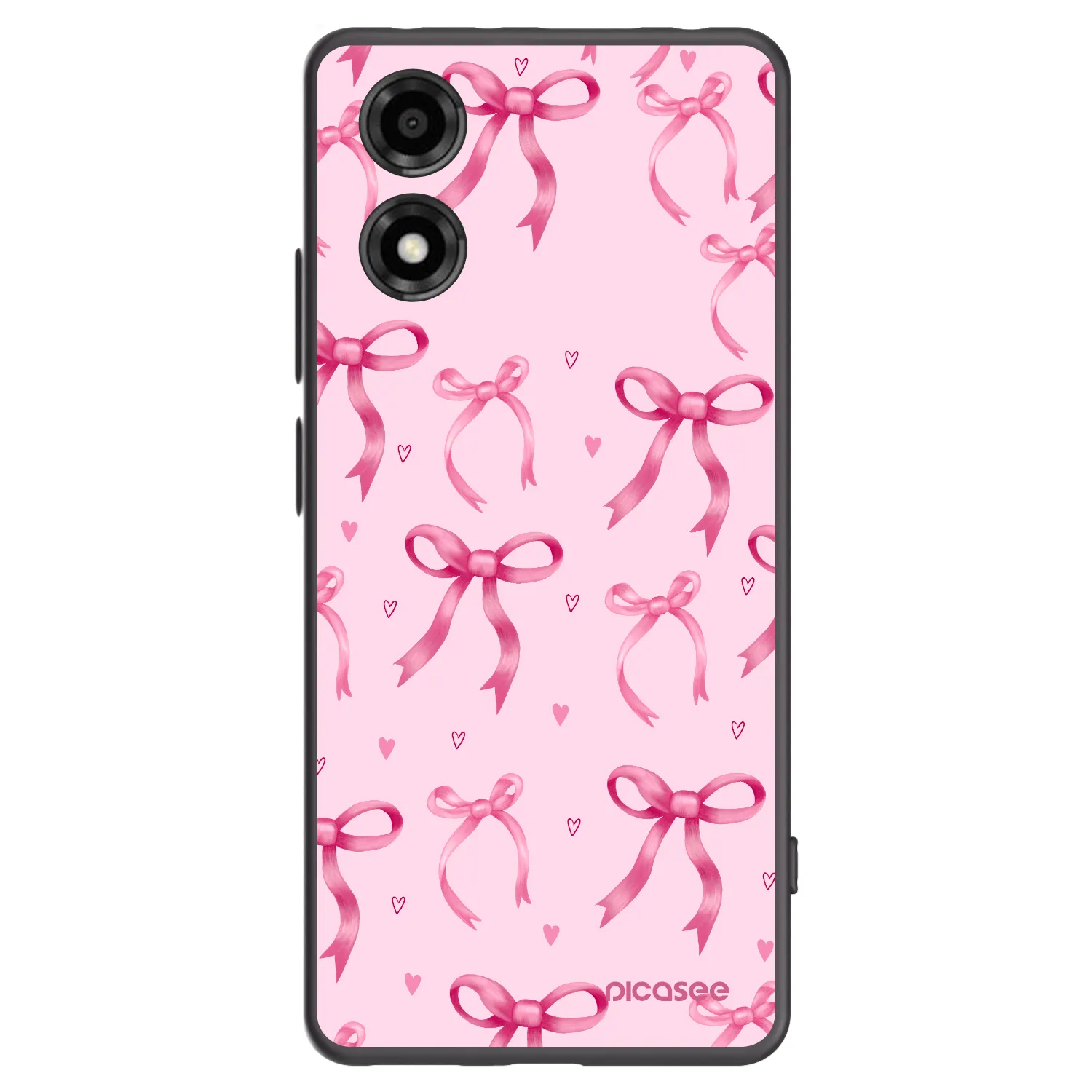 Picasee fekete szilikon tok az alábbi mobiltelefonokra Motorola Moto E14 - Bow Aesthetic