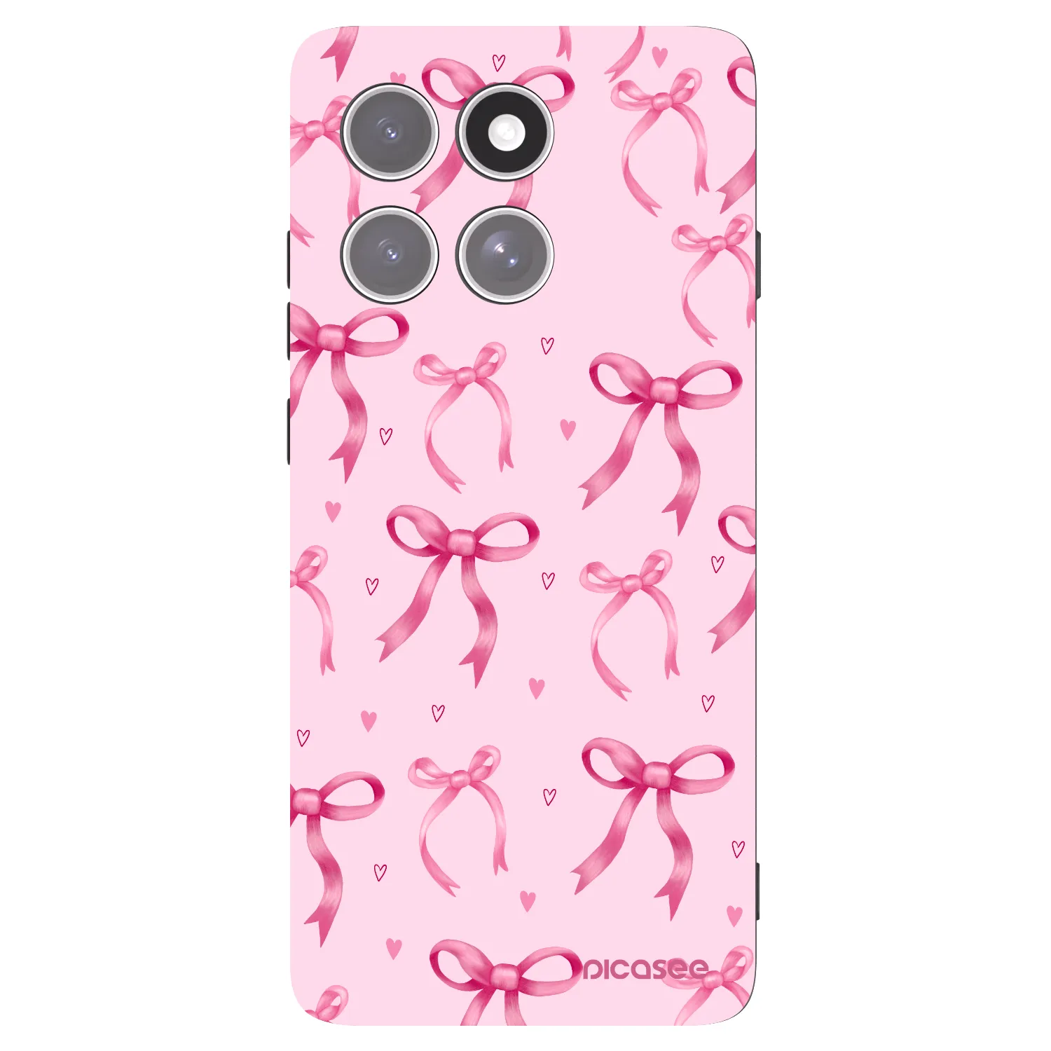 Picasee fekete szilikon tok az alábbi mobiltelefonokra Motorola Edge 60 Pro - Bow Aesthetic