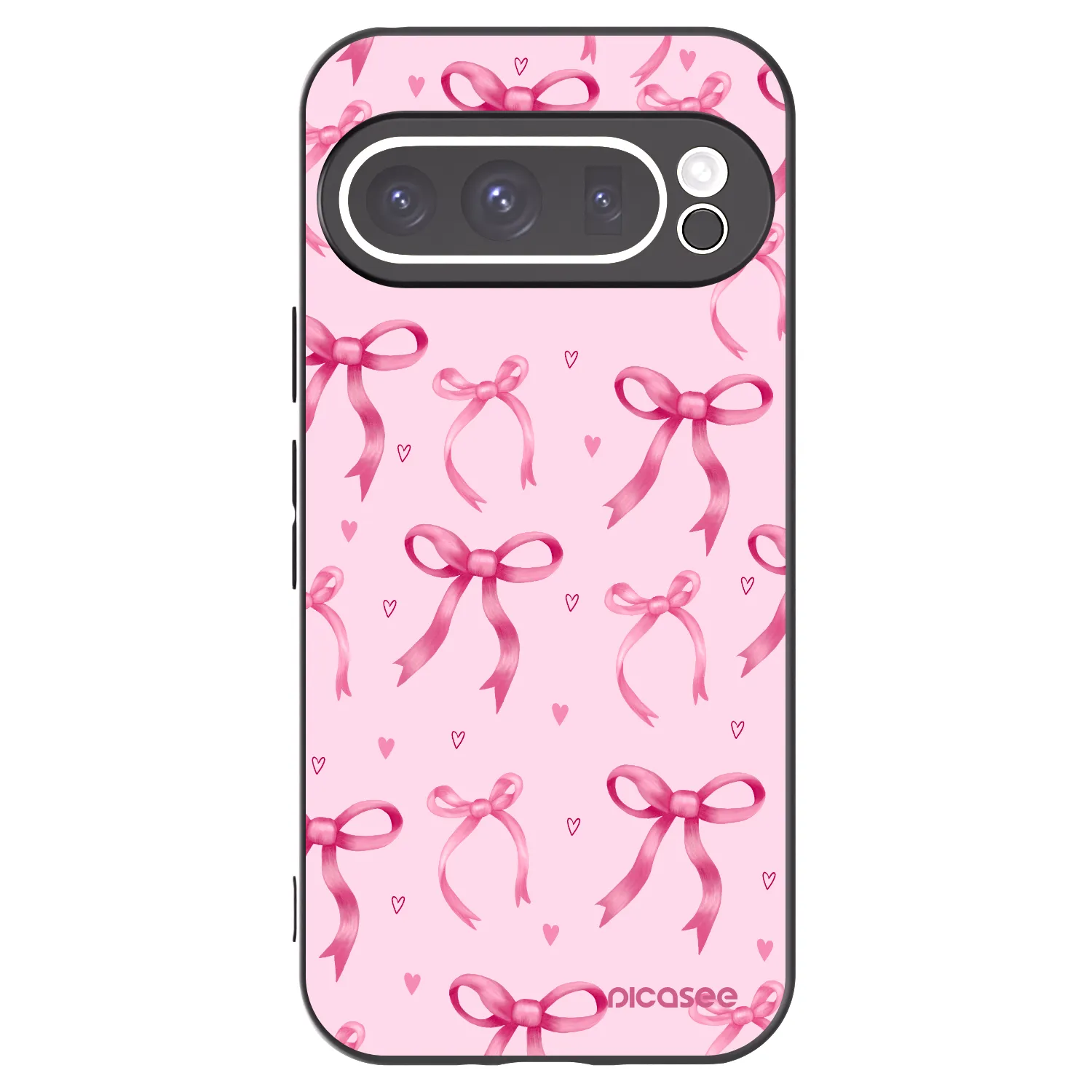 Picasee fekete szilikon tok az alábbi mobiltelefonokra Google Pixel 9 Pro XL - Bow Aesthetic