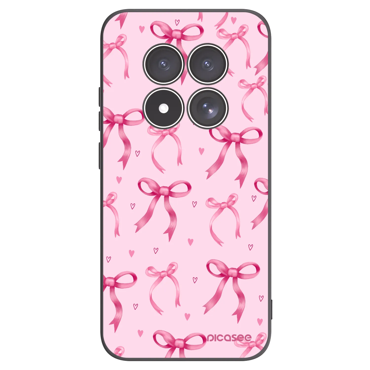 Picasee fekete szilikon tok az alábbi mobiltelefonokra Xiaomi Redmi Note 15 Pro 4G - Bow Aesthetic