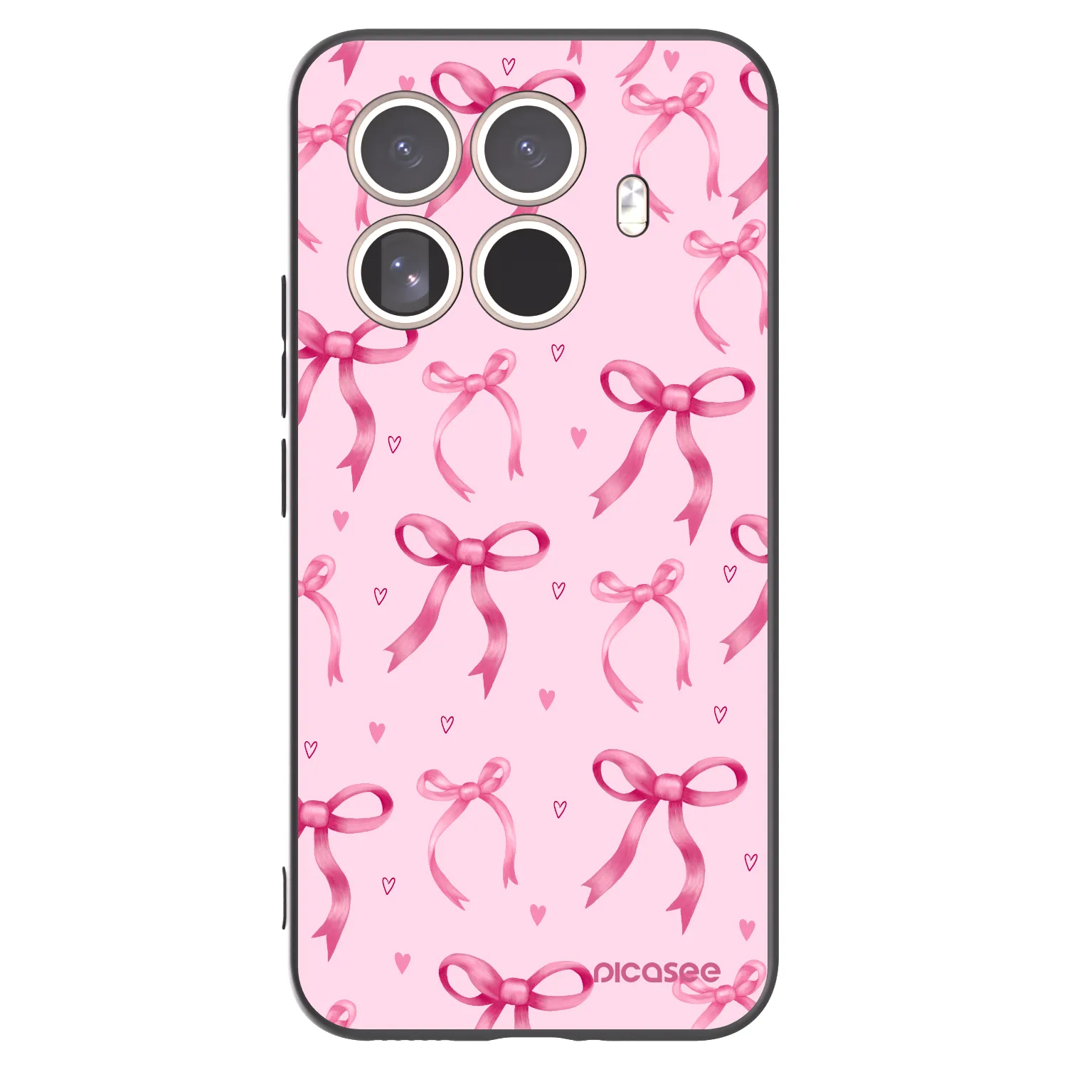 Picasee fekete szilikon tok az alábbi mobiltelefonokra Xiaomi 15T Pro - Bow Aesthetic