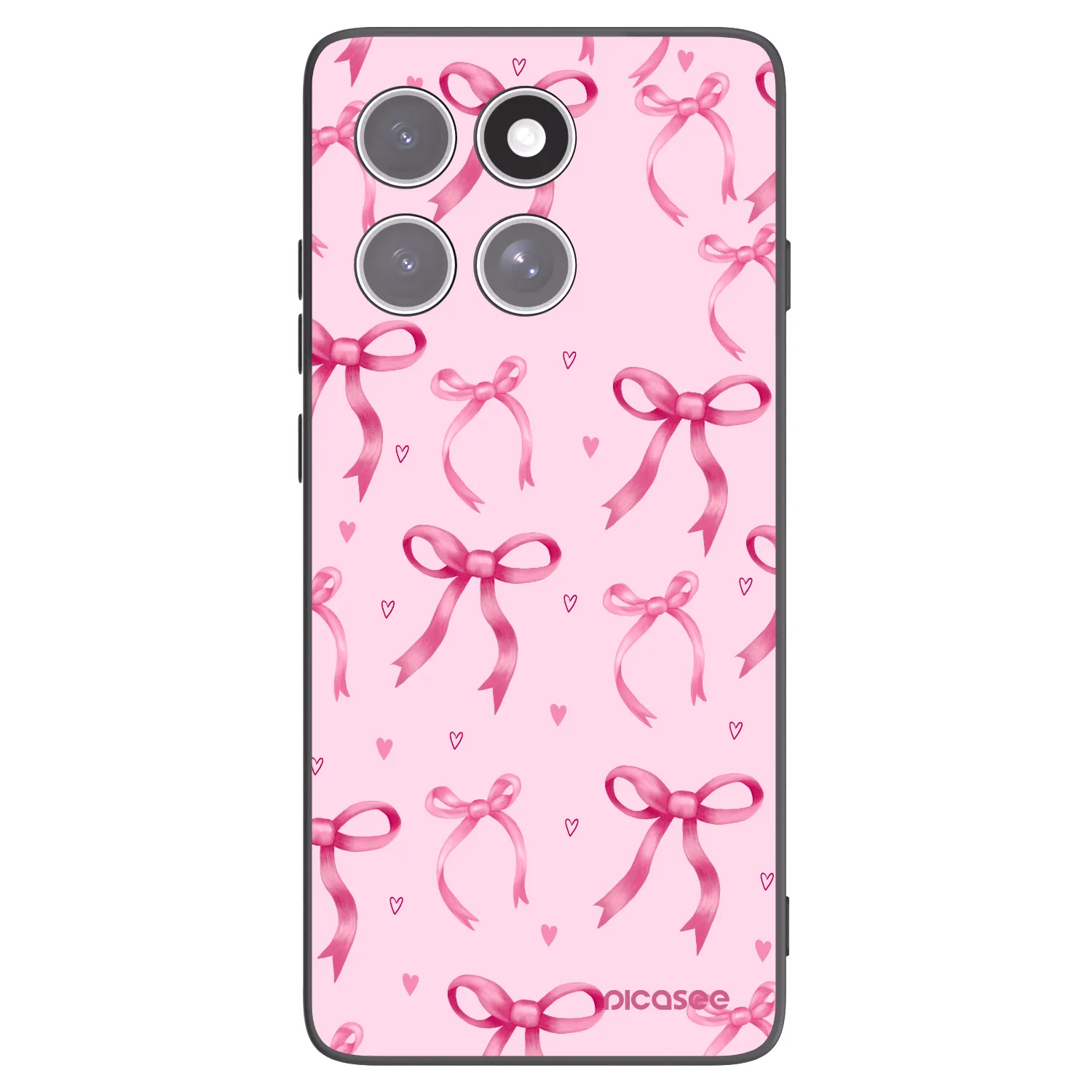 Picasee fekete szilikon tok az alábbi mobiltelefonokra Motorola Edge 60 Fusion - Bow Aesthetic
