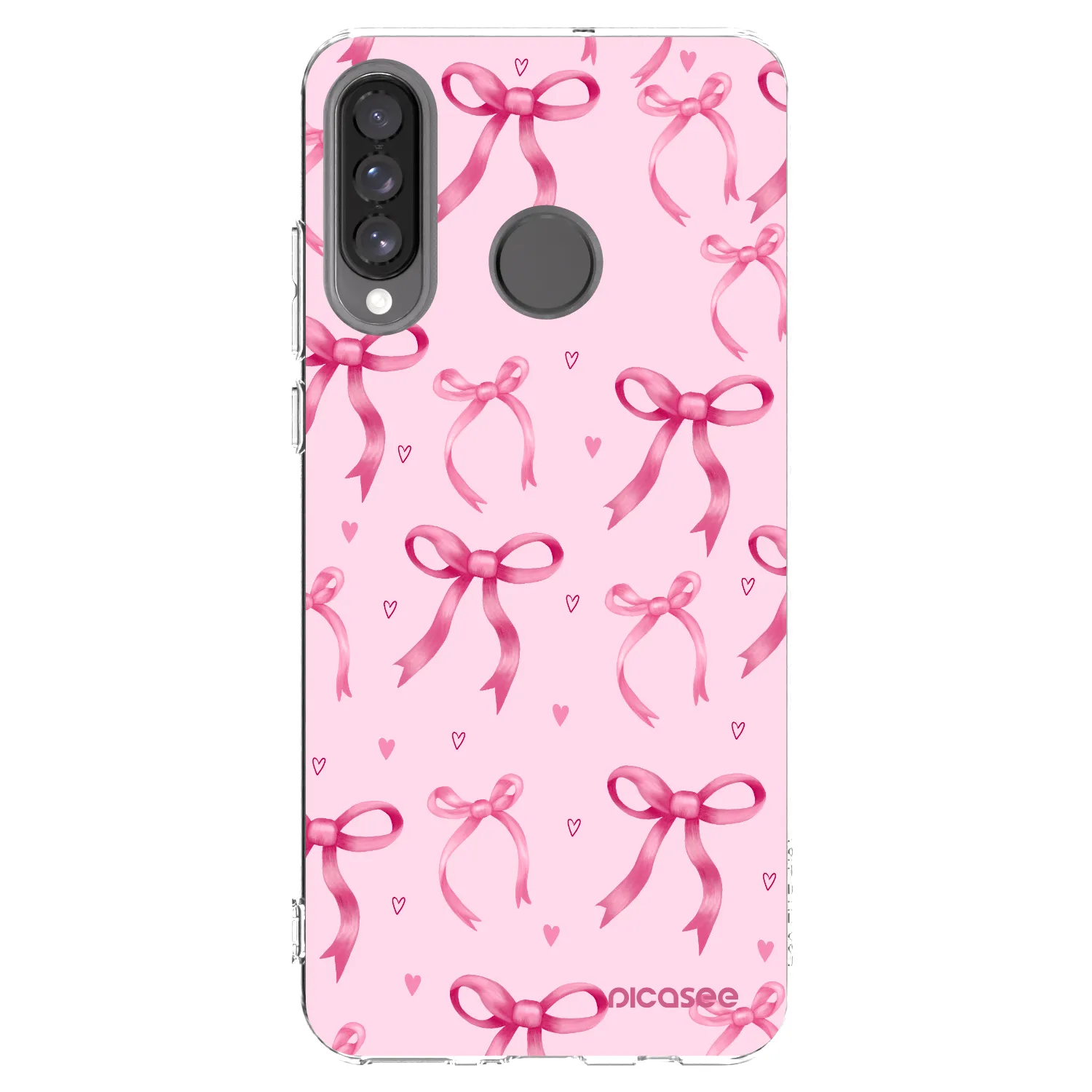 Picasee átlátszó szilikon tok az alábbi mobiltelefonokra Huawei P30 Lite - Bow Aesthetic