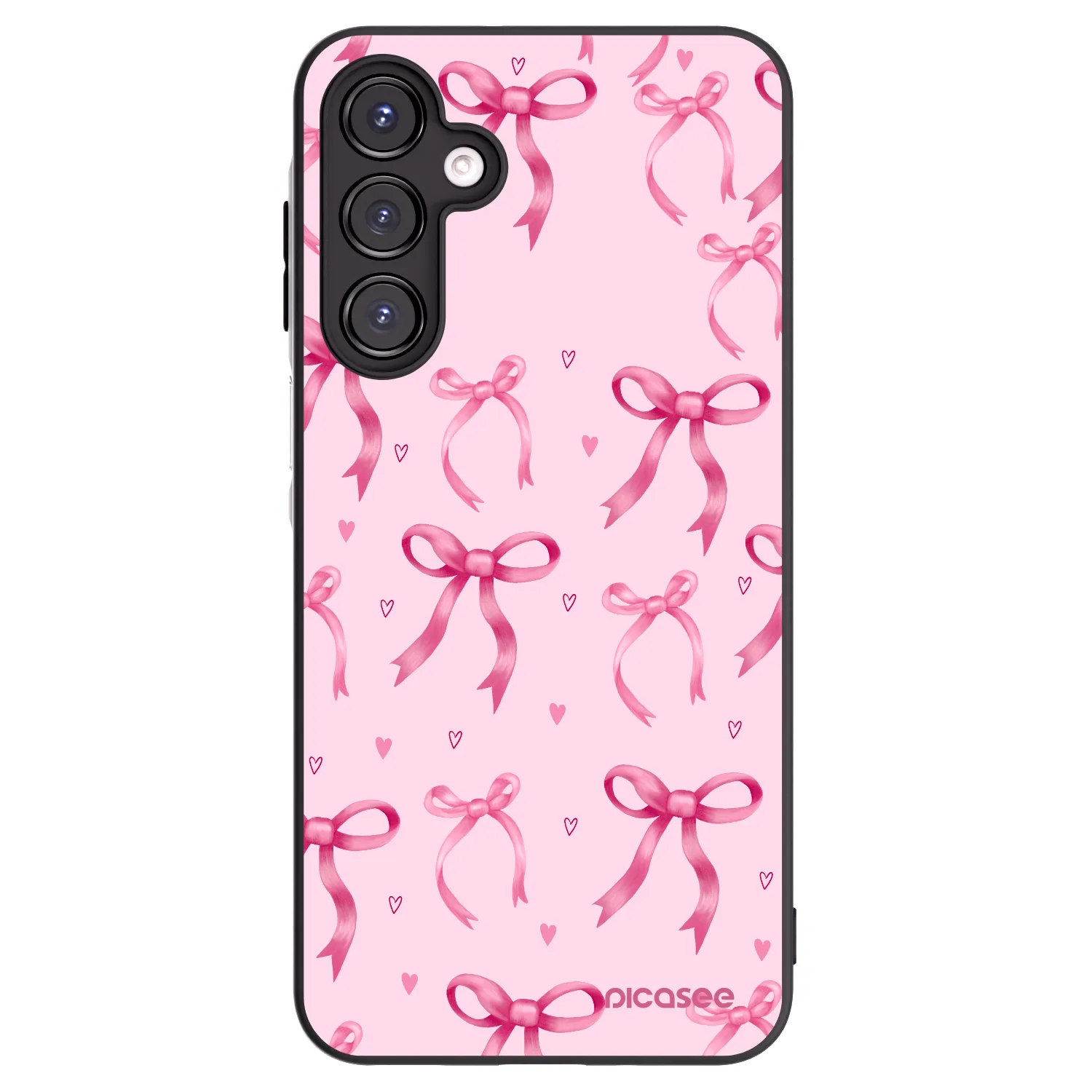 Picasee fekete szilikon tok az alábbi mobiltelefonokra Samsung Galaxy A16 4G - Bow Aesthetic