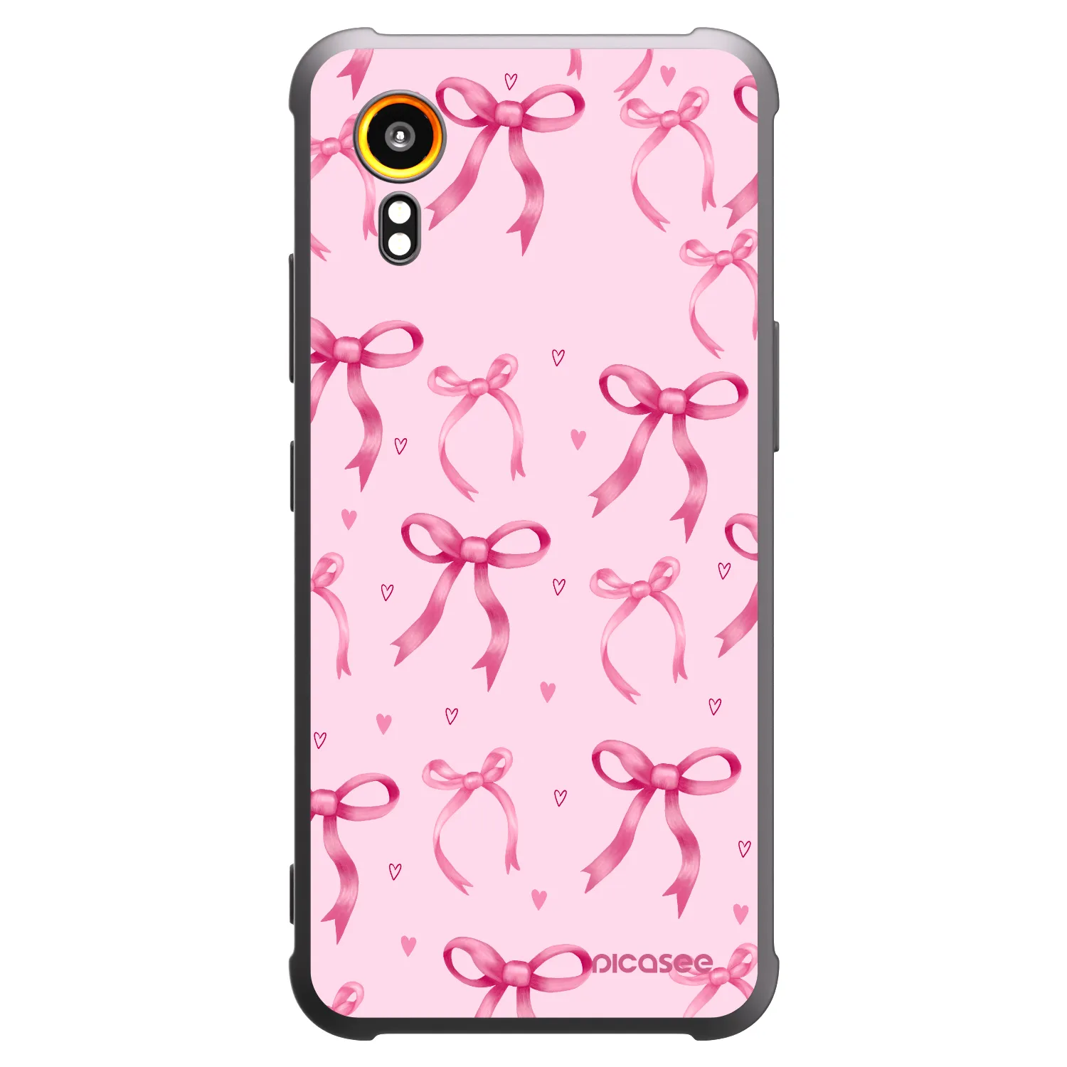 Picasee fekete szilikon tok az alábbi mobiltelefonokra Samsung Galaxy Xcover 7 - Bow Aesthetic