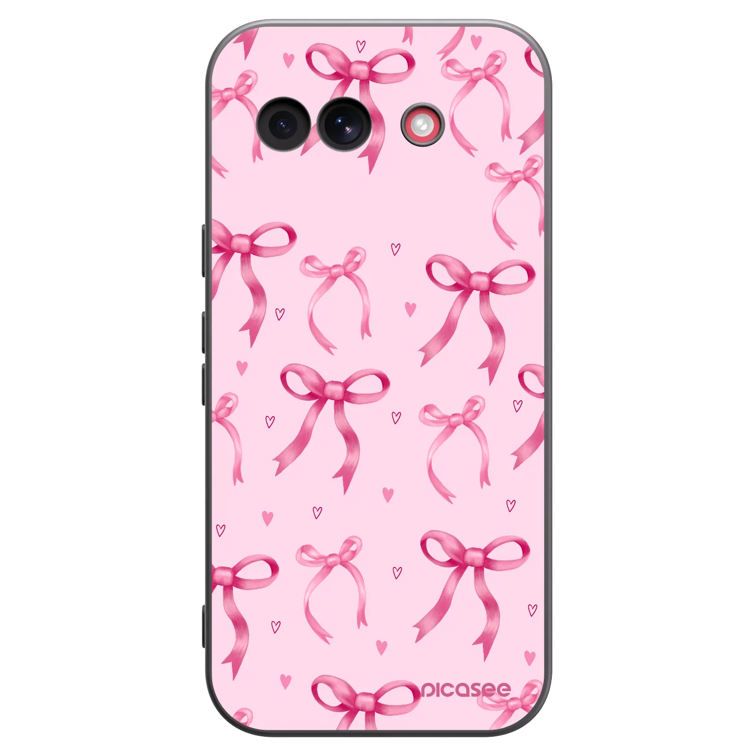 Picasee fekete szilikon tok az alábbi mobiltelefonokra Google Pixel 10a - Bow Aesthetic