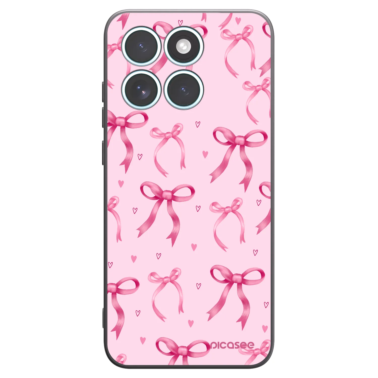 Picasee fekete szilikon tok az alábbi mobiltelefonokra Motorola Edge 70 Fusion - Bow Aesthetic