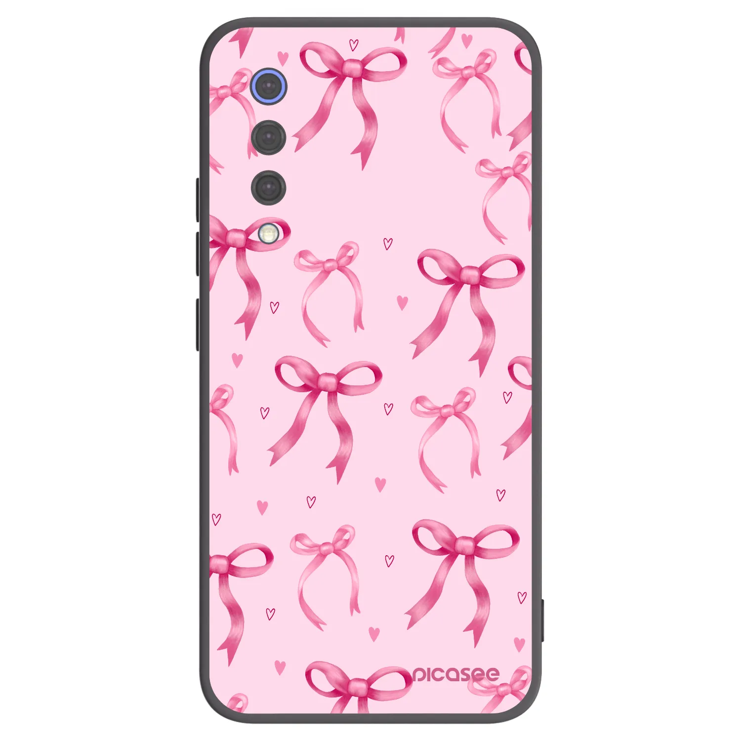 Picasee fekete szilikon tok az alábbi mobiltelefonokra Xiaomi Mi 9 SE - Bow Aesthetic