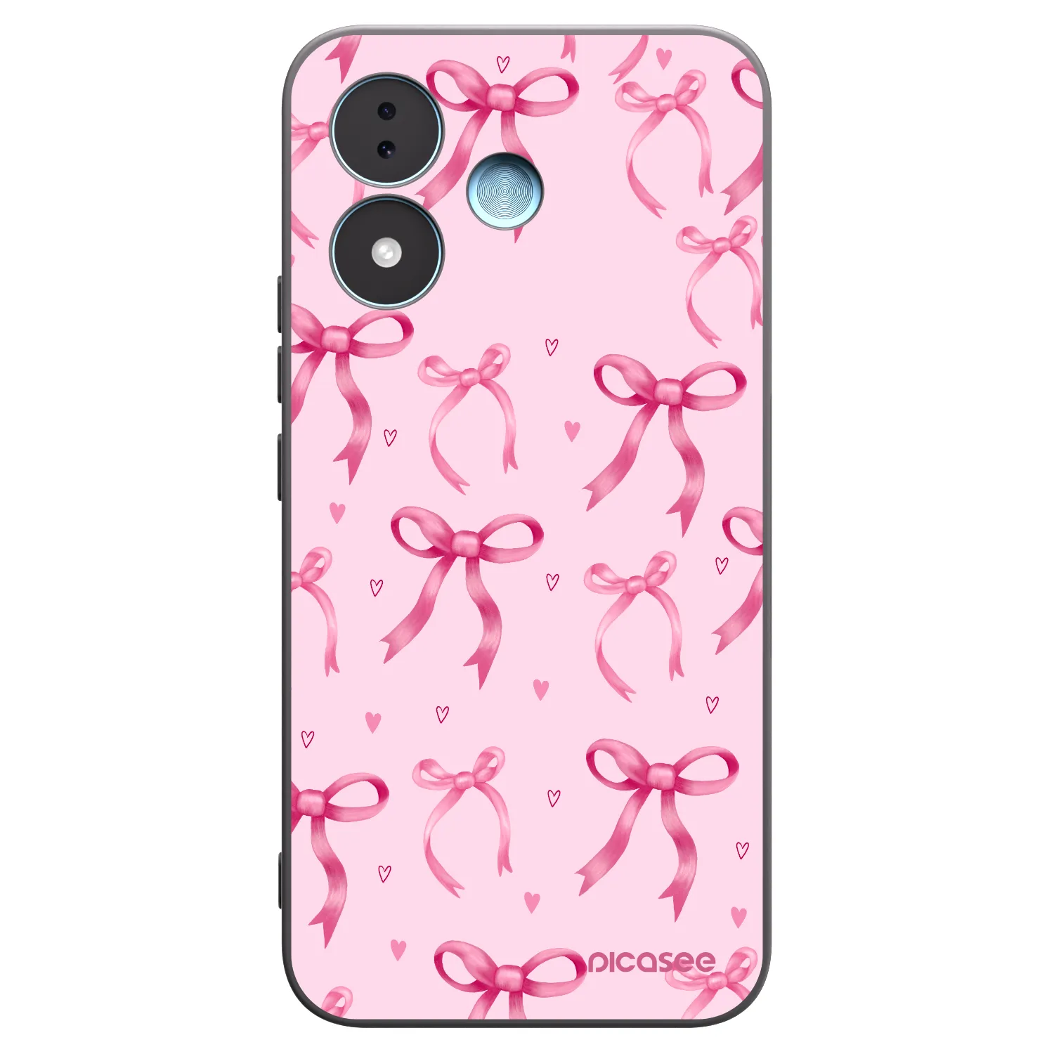 Picasee fekete szilikon tok az alábbi mobiltelefonokra Xiaomi Redmi Note 17 5G - Bow Aesthetic