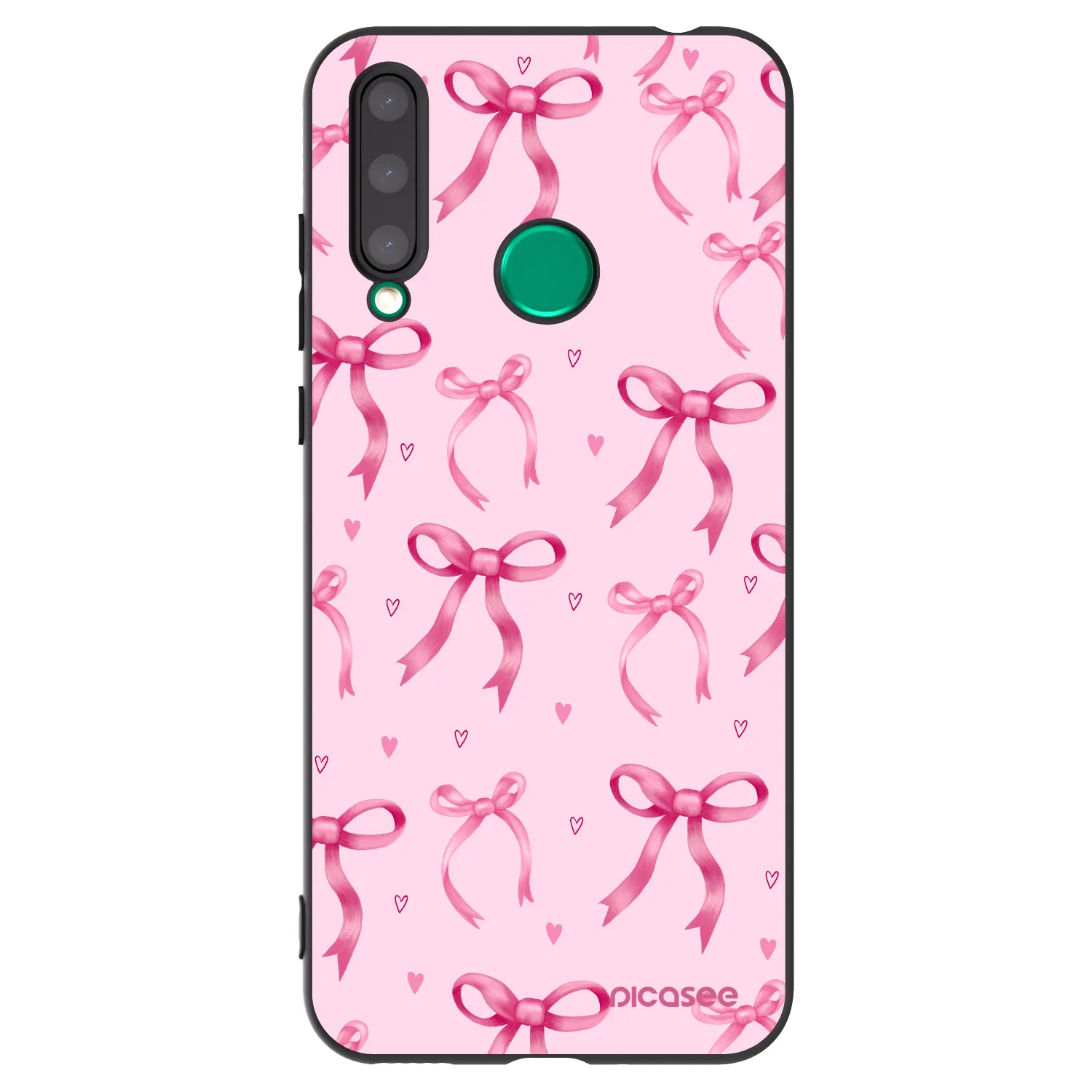 Picasee fekete szilikon tok az alábbi mobiltelefonokra Honor 20 Lite - Bow Aesthetic
