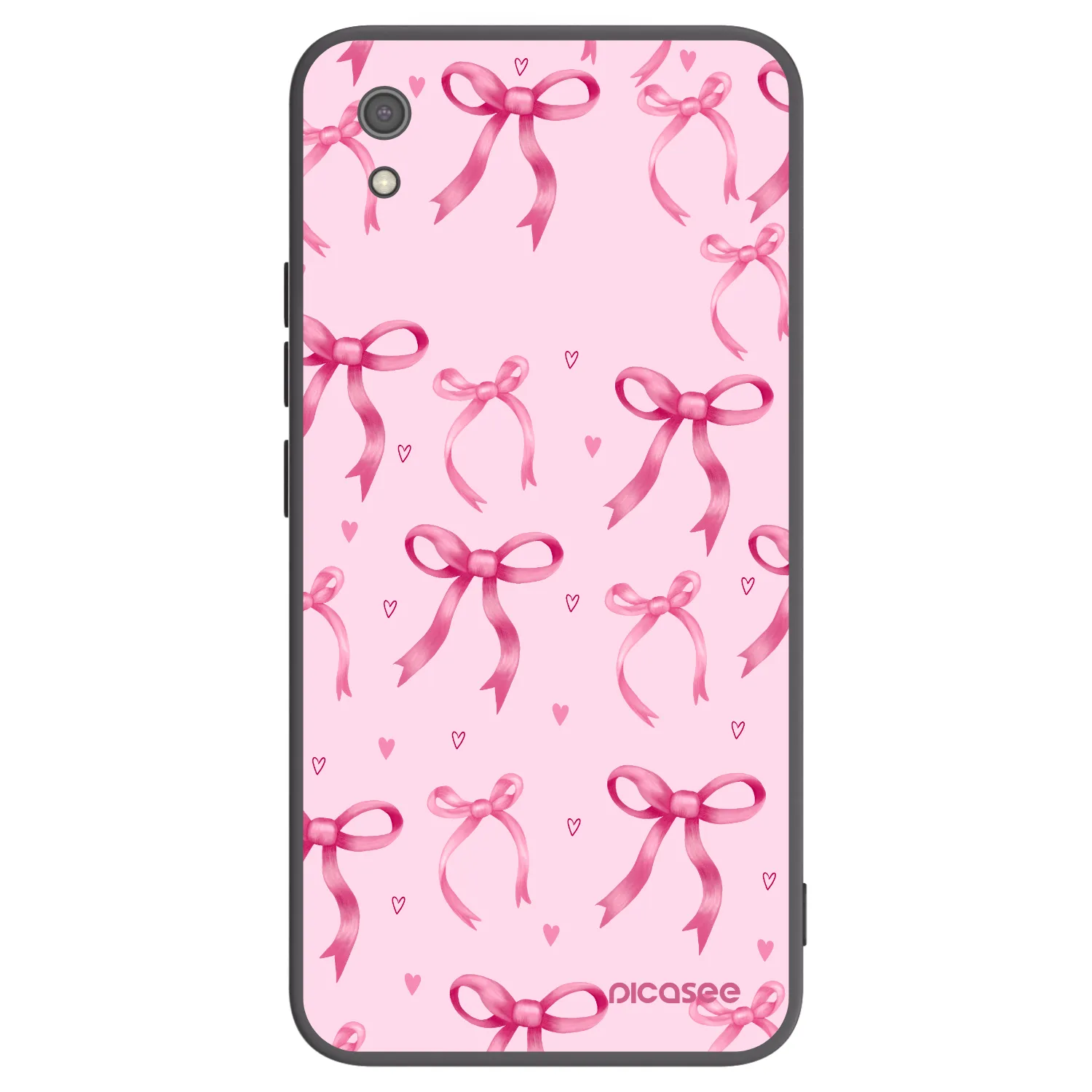 Picasee fekete szilikon tok az alábbi mobiltelefonokra Xiaomi Redmi 7A - Bow Aesthetic