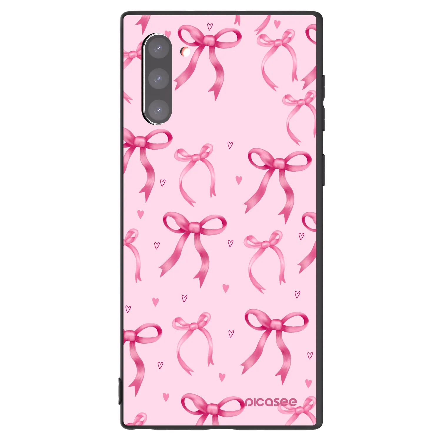 Picasee fekete szilikon tok az alábbi mobiltelefonokra Samsung Galaxy Note 10 N970F - Bow Aesthetic