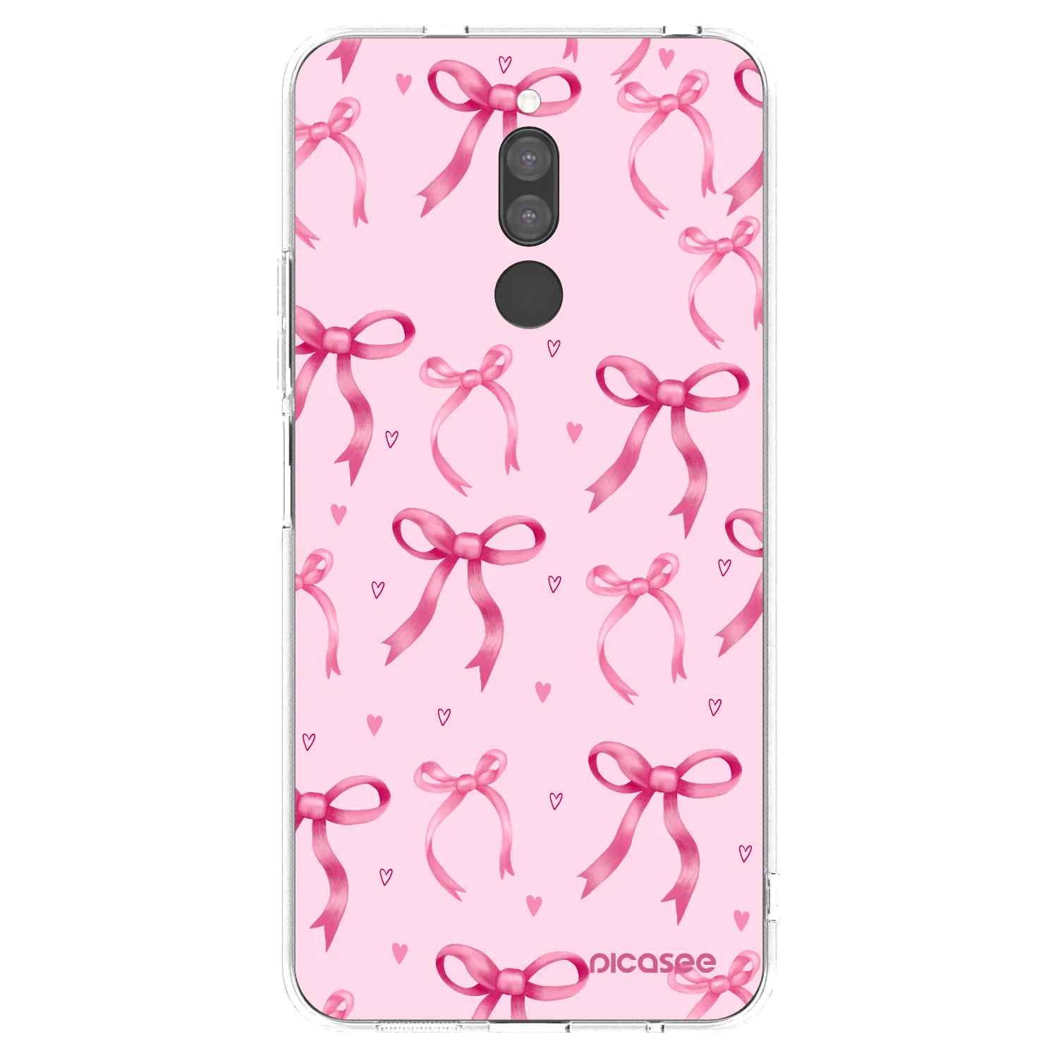 Picasee átlátszó szilikon tok az alábbi mobiltelefonokra Xiaomi Redmi 8 - Bow Aesthetic