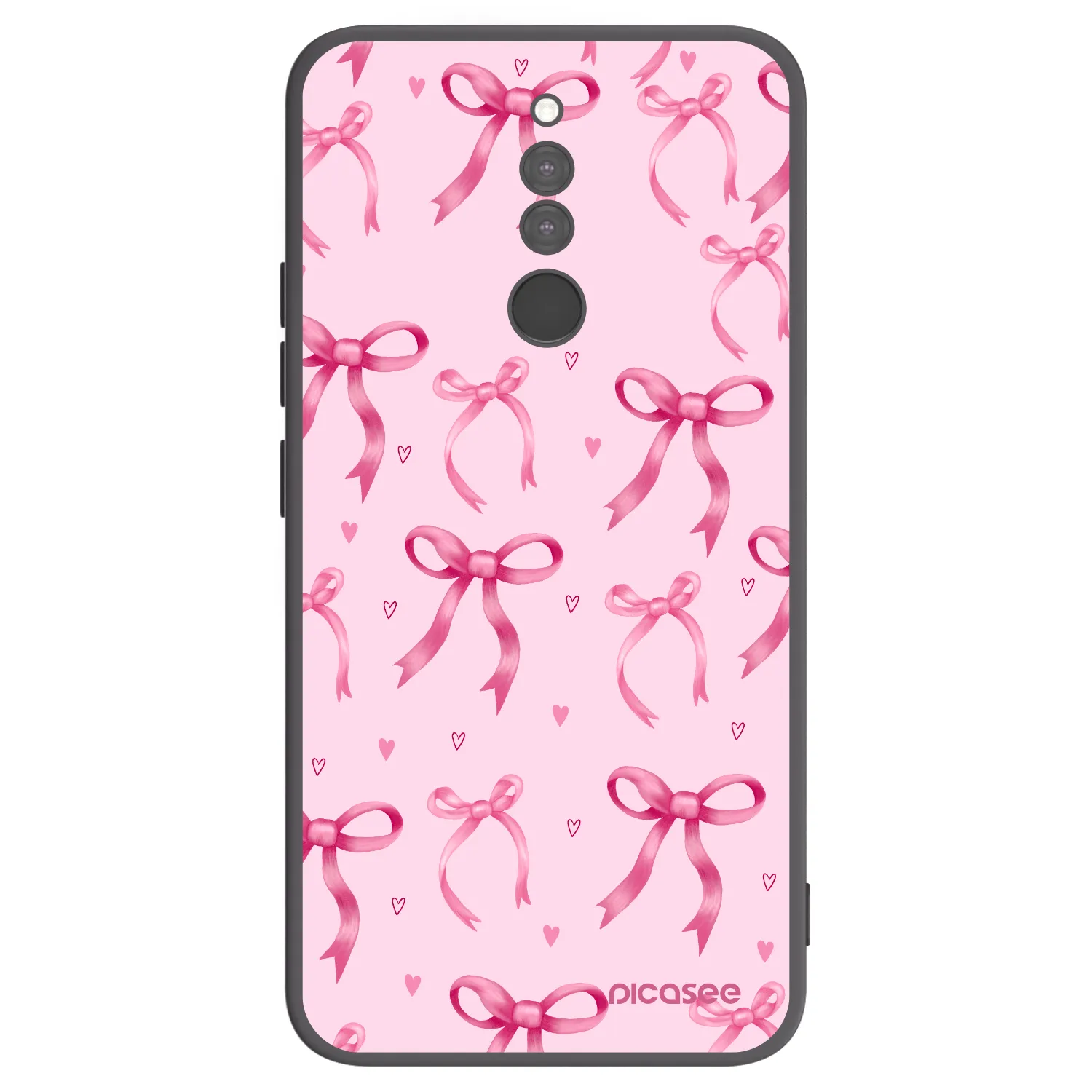 Picasee fekete szilikon tok az alábbi mobiltelefonokra Xiaomi Redmi 8 - Bow Aesthetic