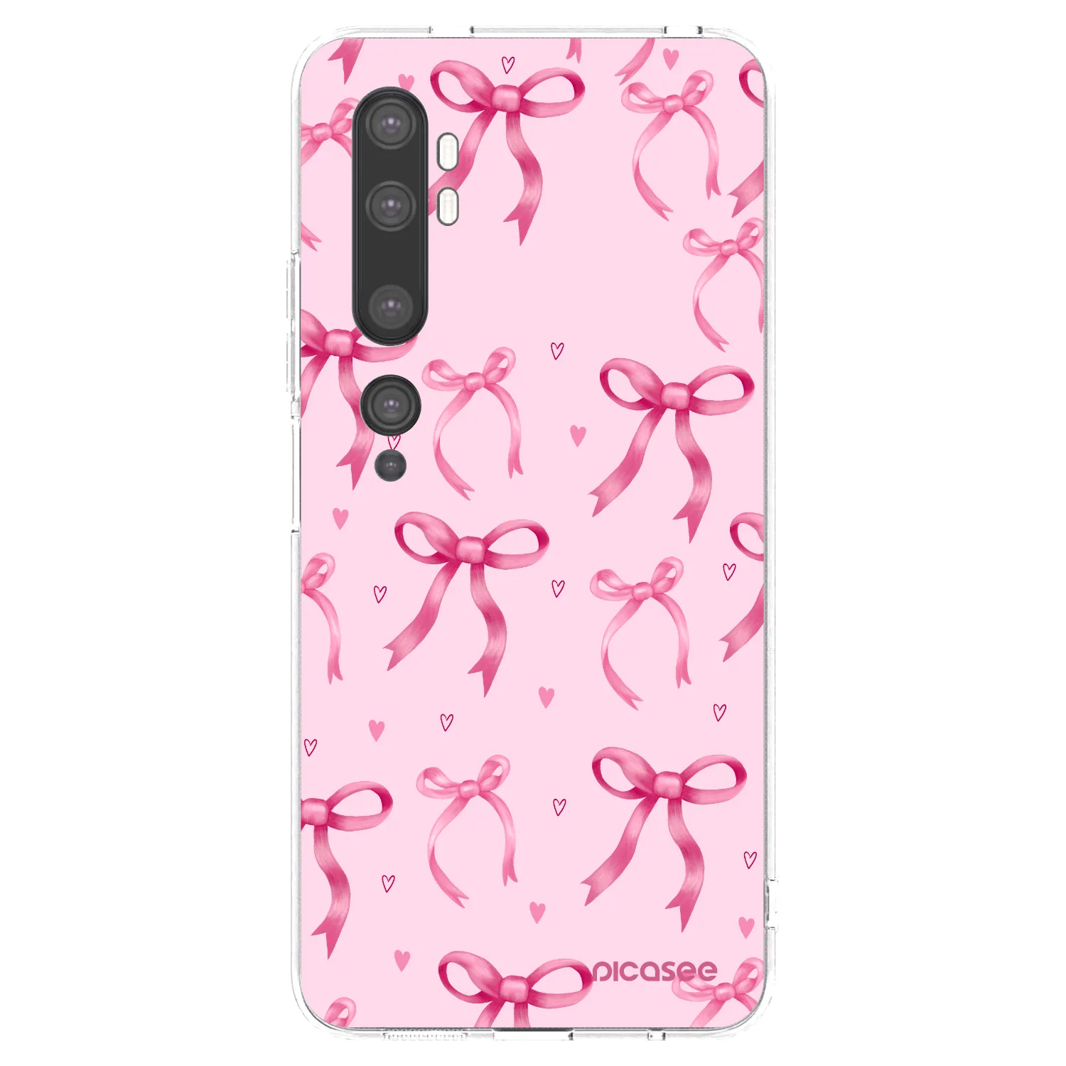 Picasee átlátszó szilikon tok az alábbi mobiltelefonokra Xiaomi Mi Note 10 (Pro) - Bow Aesthetic