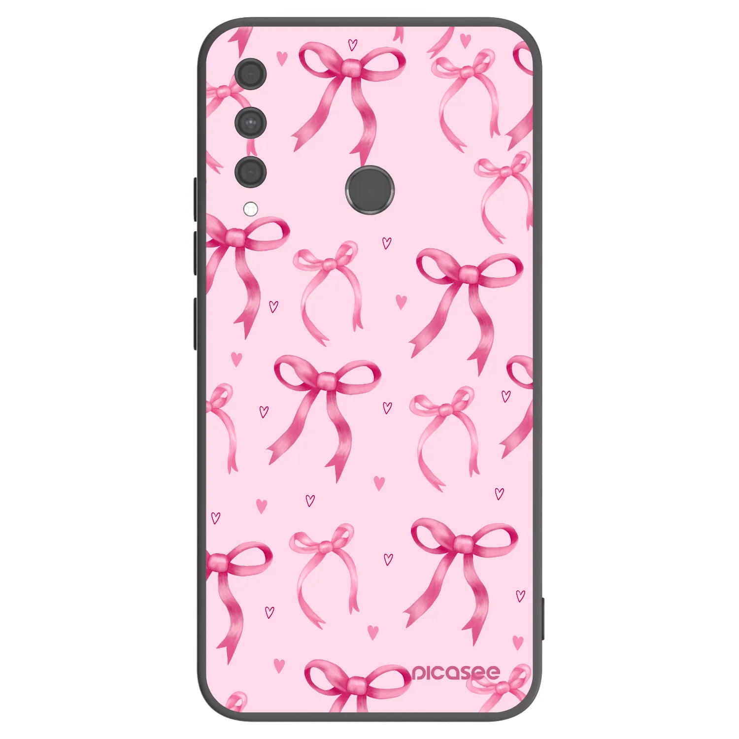 Picasee fekete szilikon tok az alábbi mobiltelefonokra Huawei P40 Lite E - Bow Aesthetic