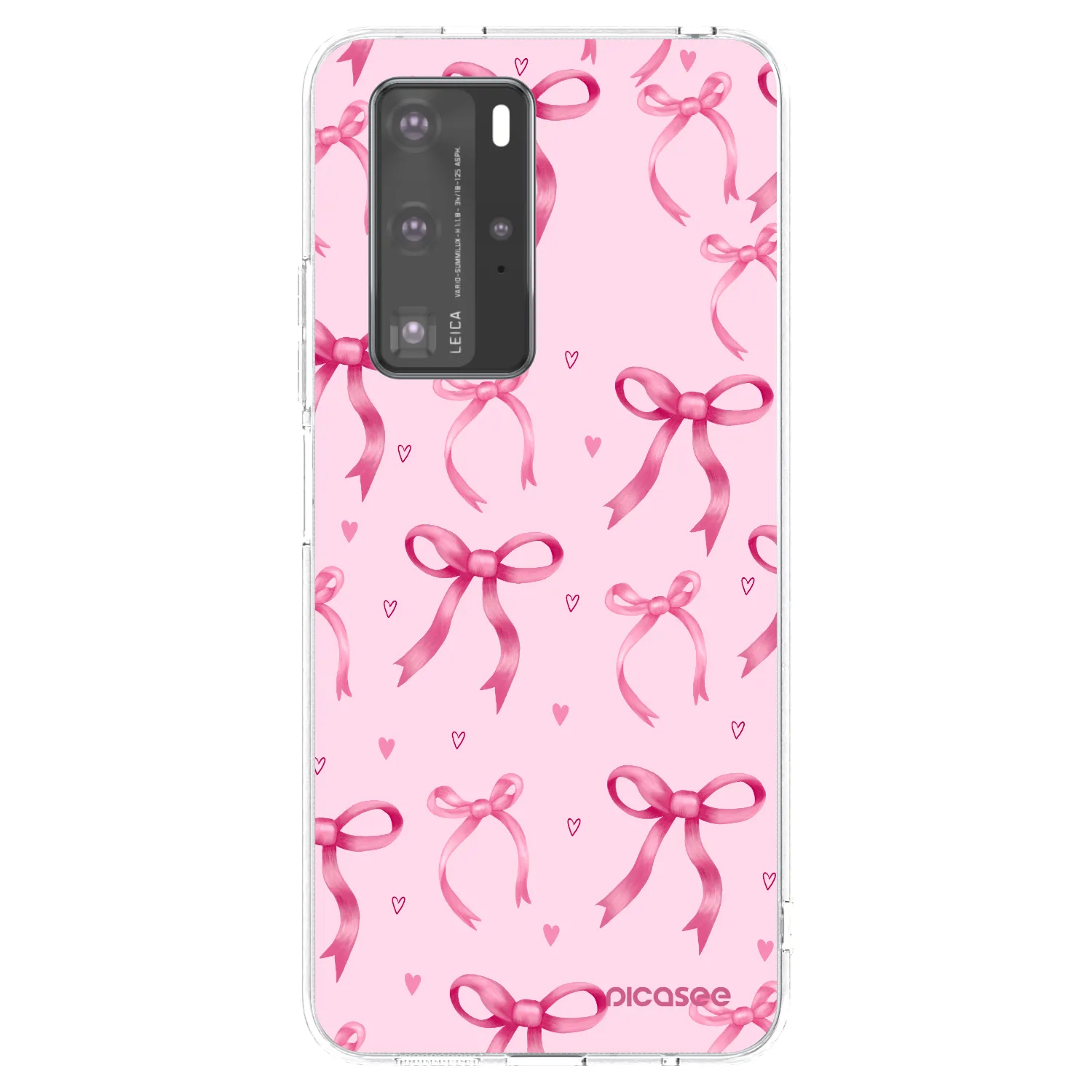 Picasee átlátszó szilikon tok az alábbi mobiltelefonokra Huawei P40 Pro - Bow Aesthetic
