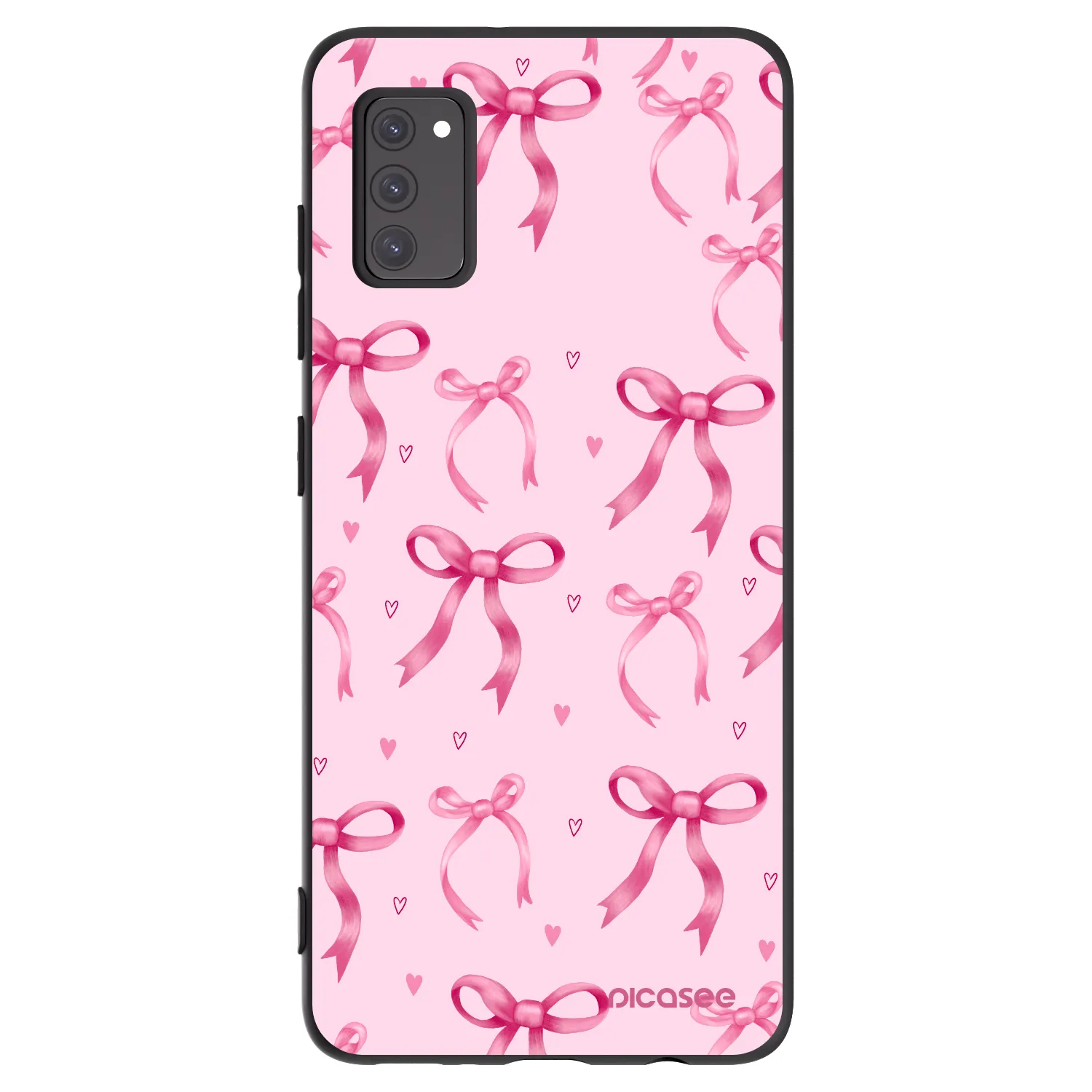 Picasee fekete szilikon tok az alábbi mobiltelefonokra Samsung Galaxy A41 A415F - Bow Aesthetic
