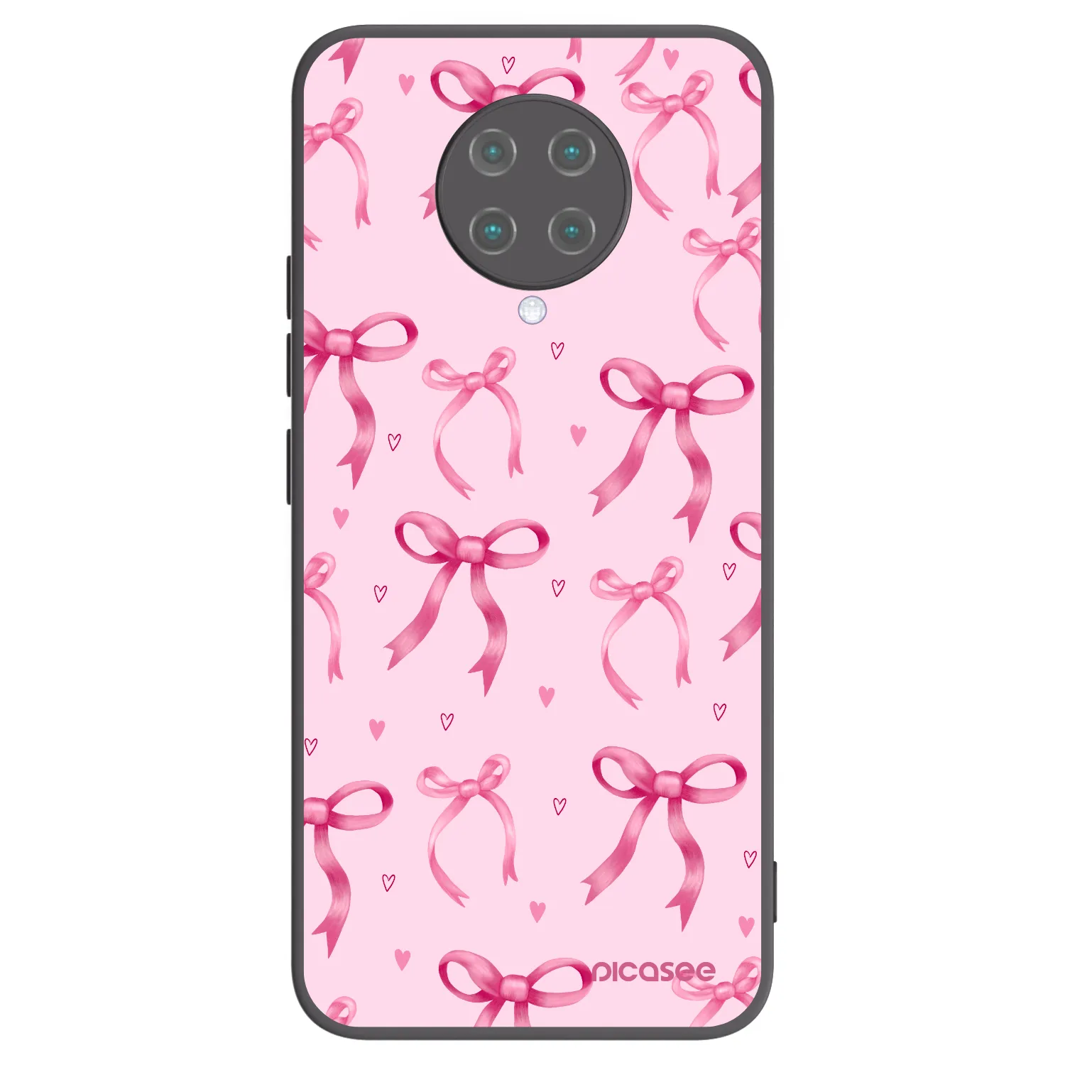 Picasee fekete szilikon tok az alábbi mobiltelefonokra Xiaomi Poco F2 Pro - Bow Aesthetic