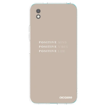 Picasee fekete szilikon tok az alábbi mobiltelefonokra Xiaomi Redmi 9A - Positive Vibes
